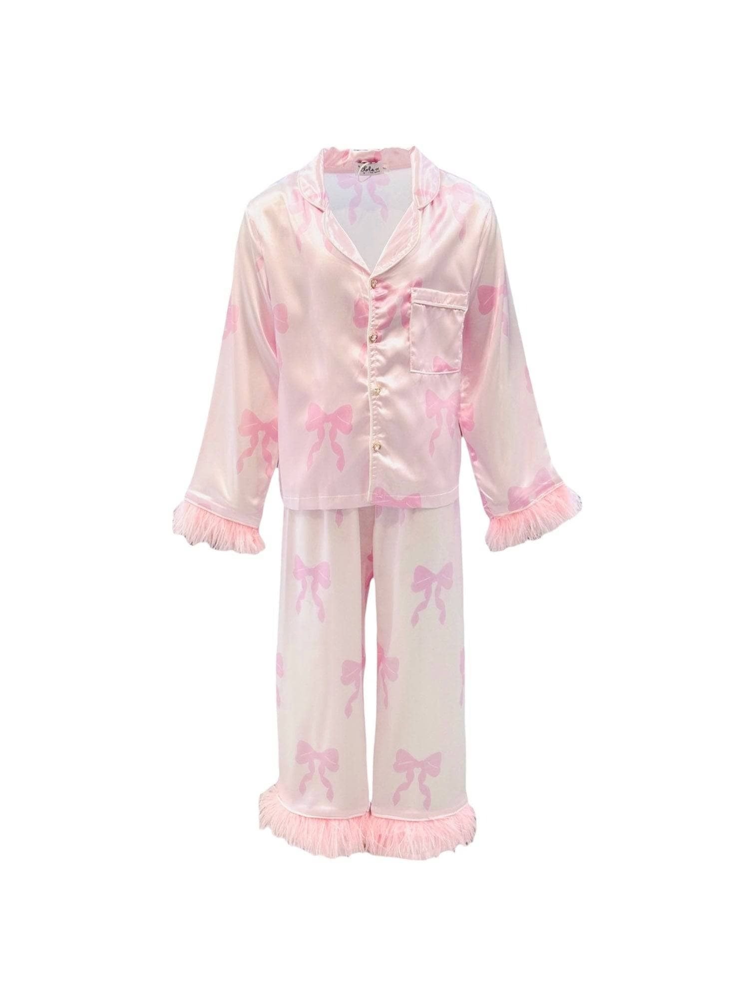 Silky PJ Set - Pretty in Bows