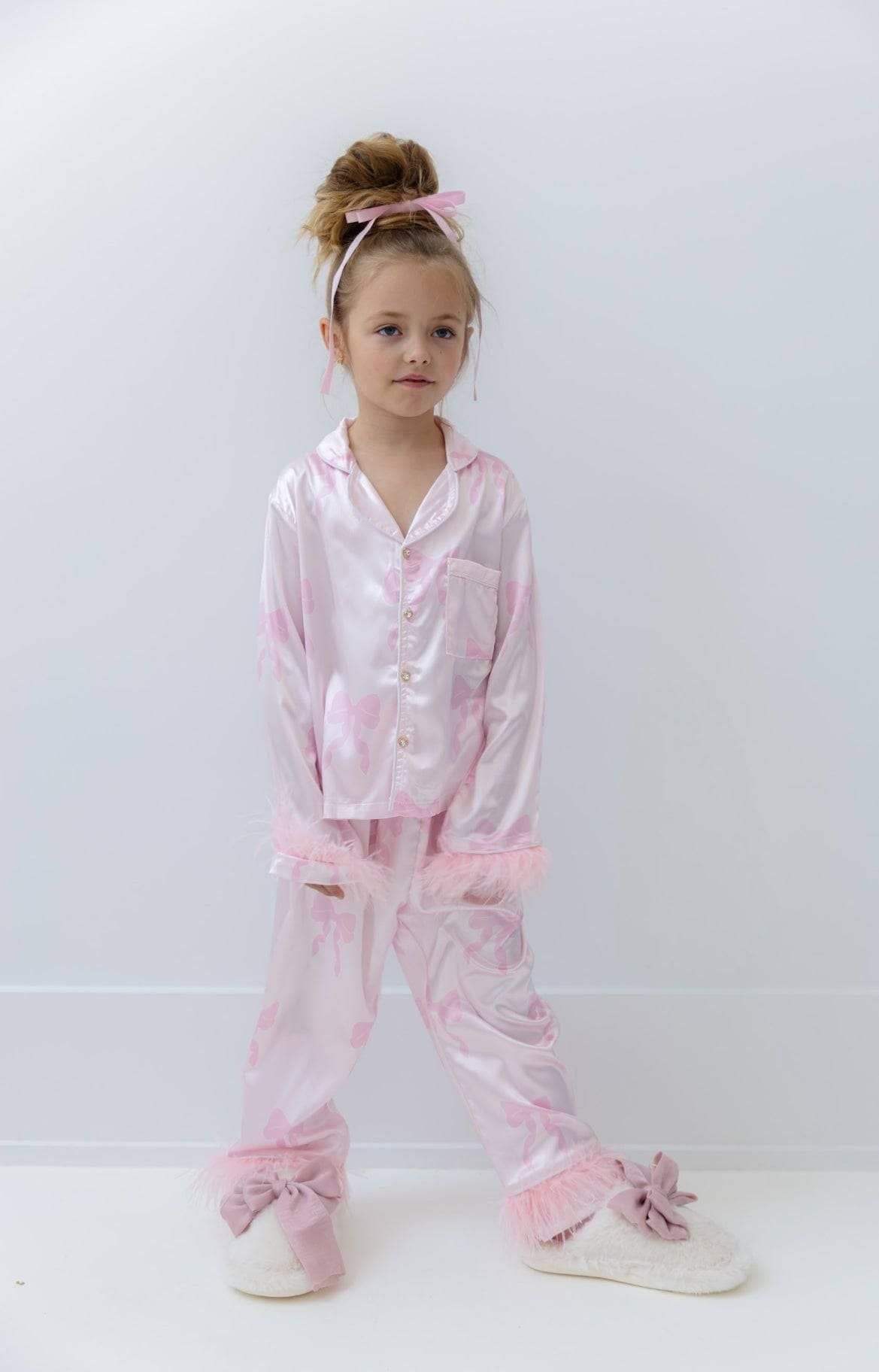 Silky PJ Set - Pretty in Bows
