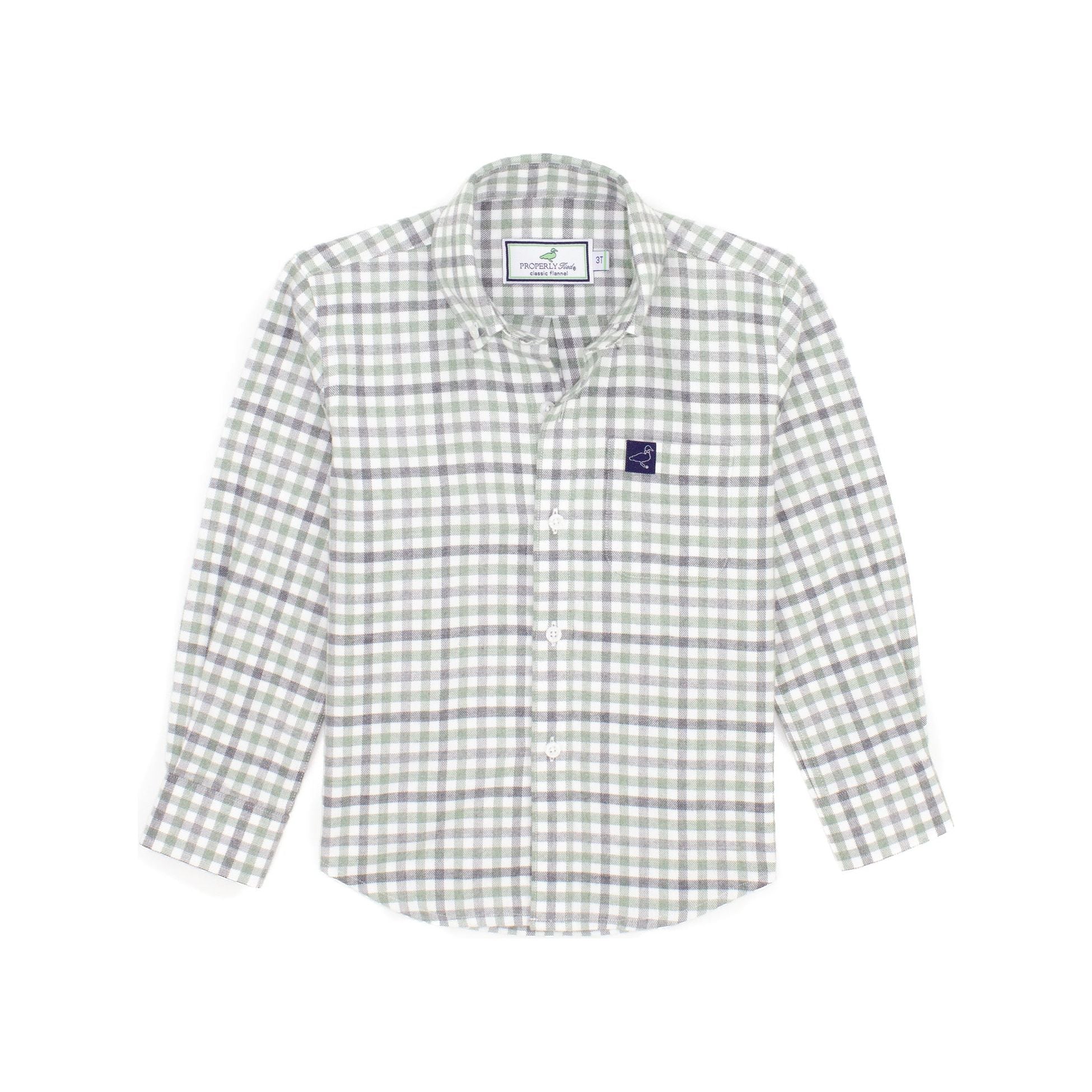 Classic Flannel Shirt - Grassland