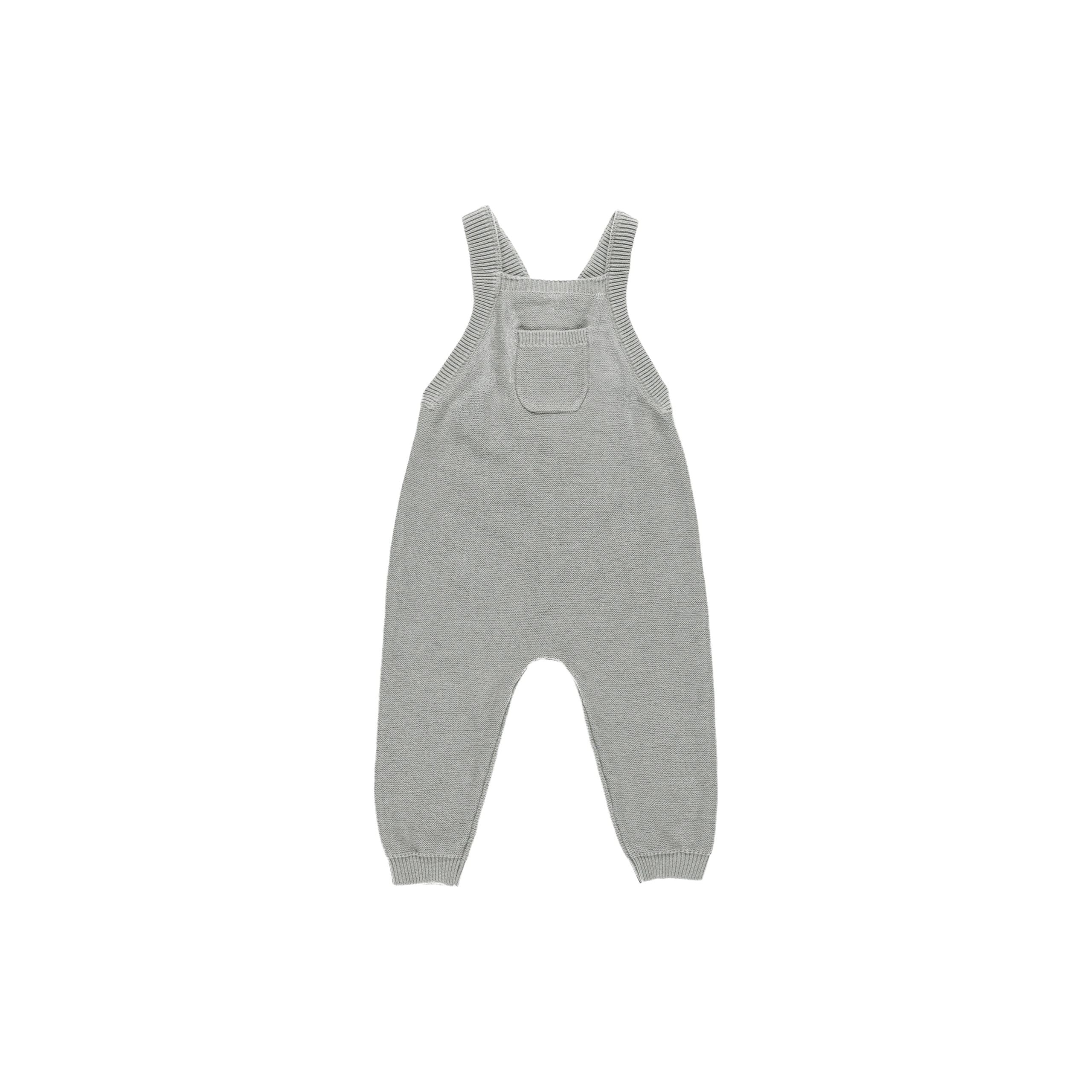 Knit Overalls - Dusty Blue