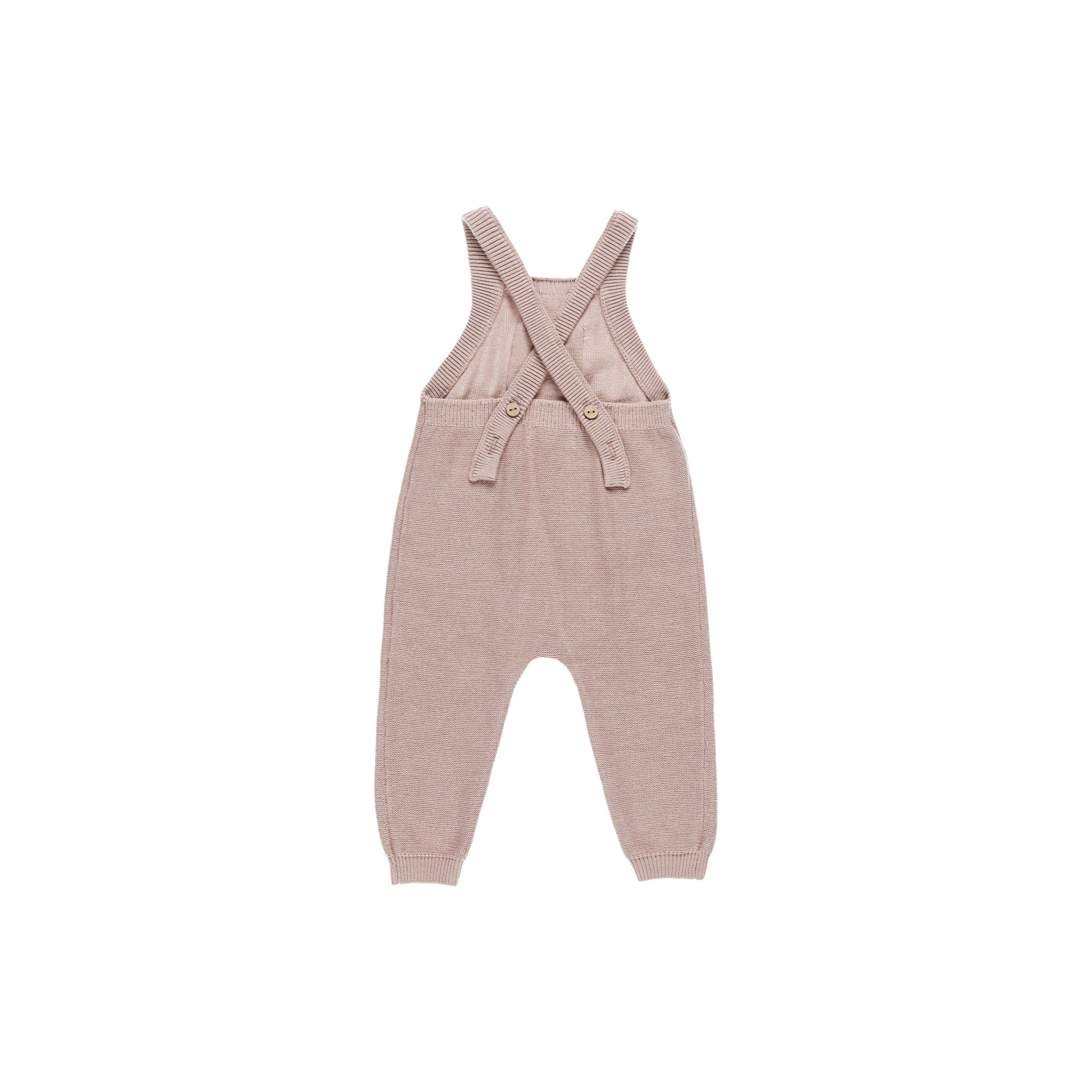 Knit Overalls - Mauve