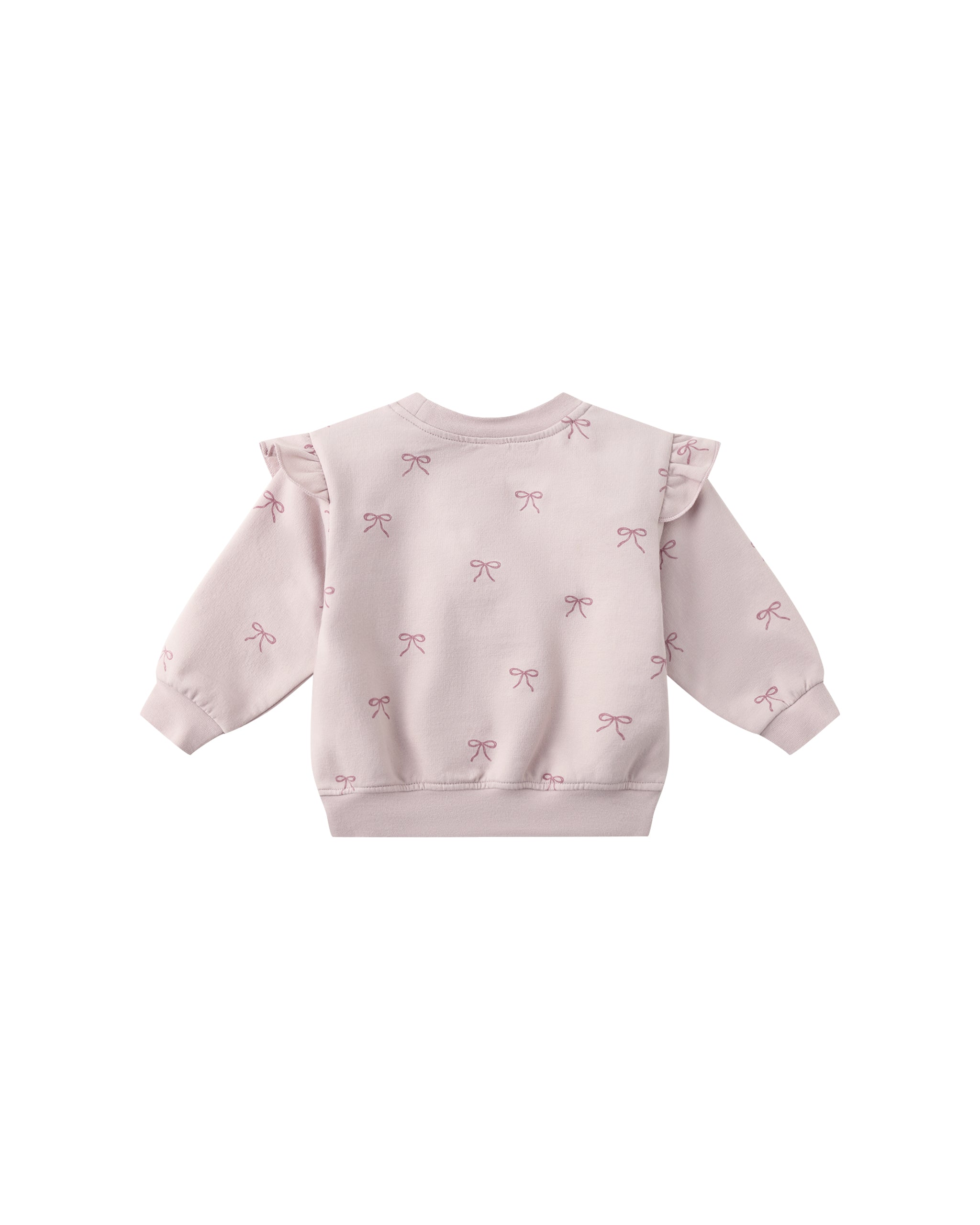 Ruffle Fleece Sweatshirt - Bows