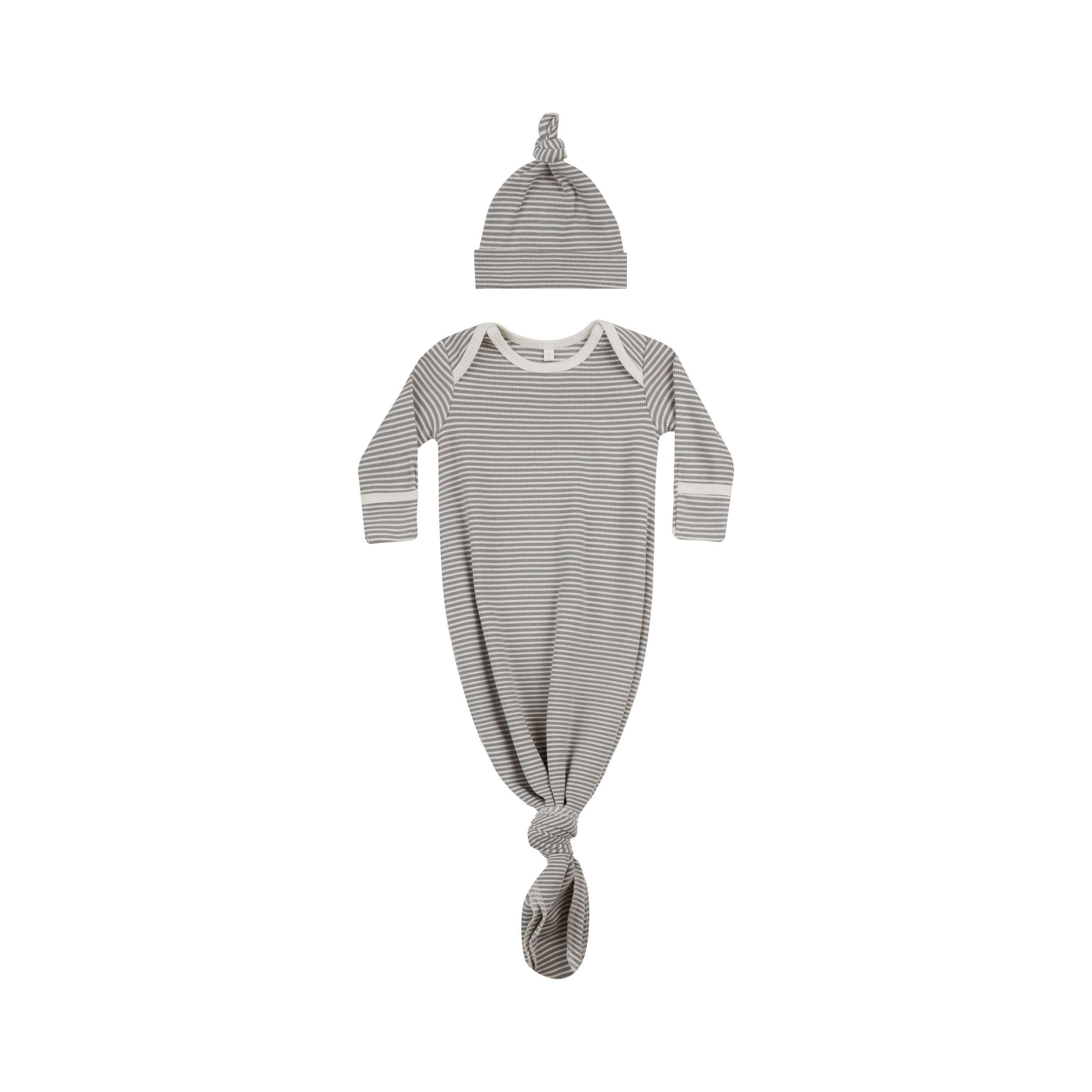 Baby Gown/Hat - Lagoon Stripe