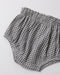 A pair of bloomers in a black gingham fabric.