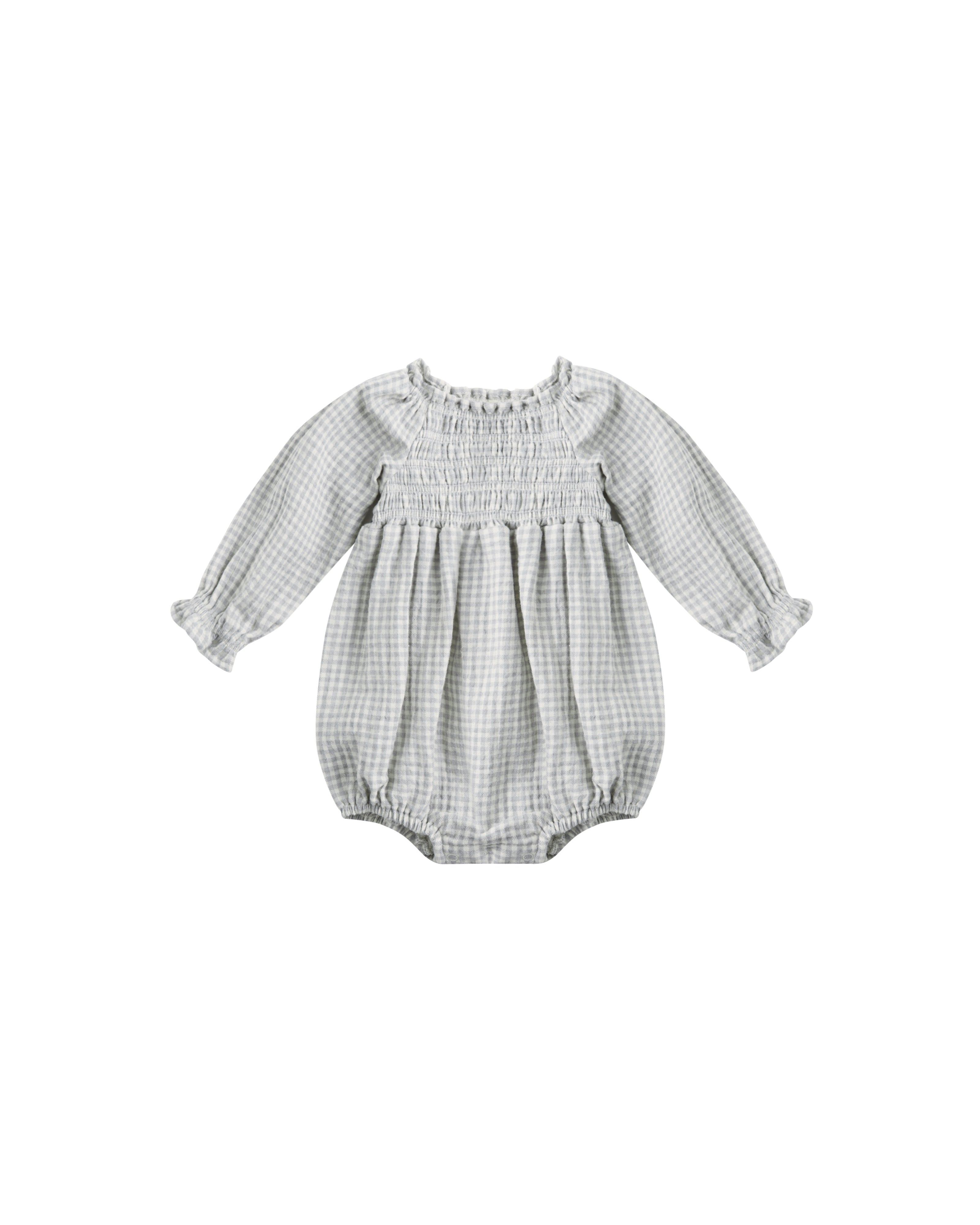 Eden Romper - Blue Gingham
