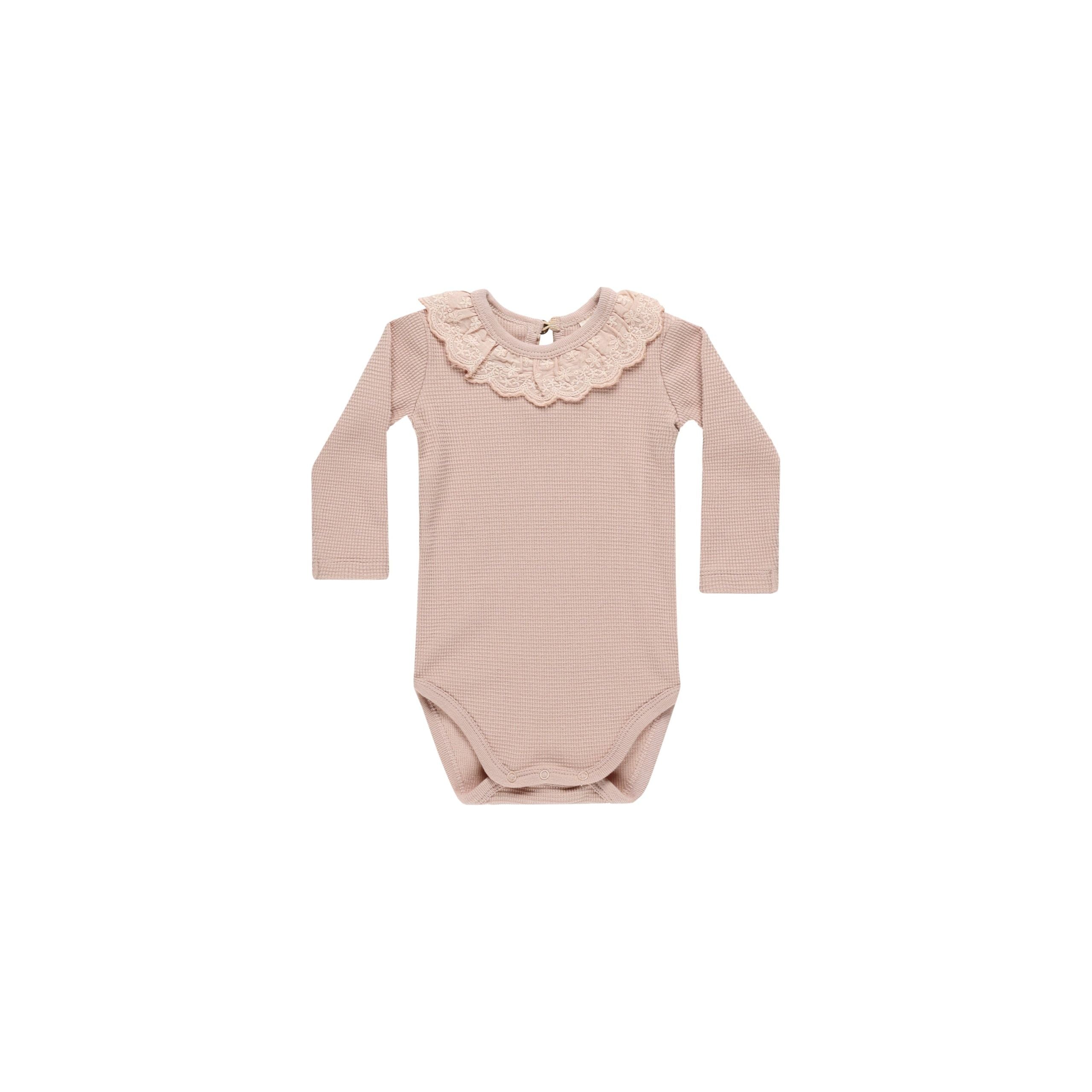 Ruffle Collar Bodysuit - Blush