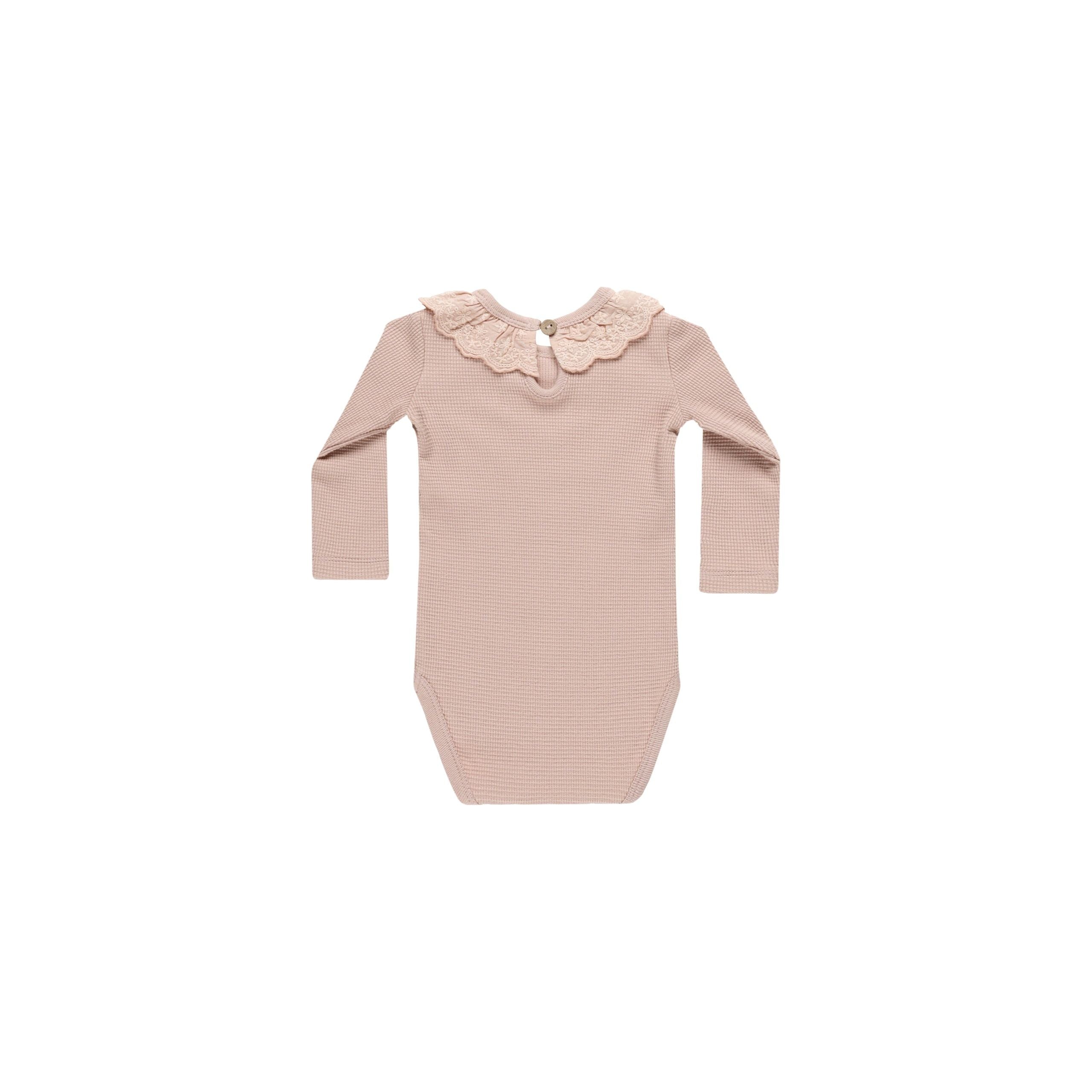 Ruffle Collar Bodysuit - Blush