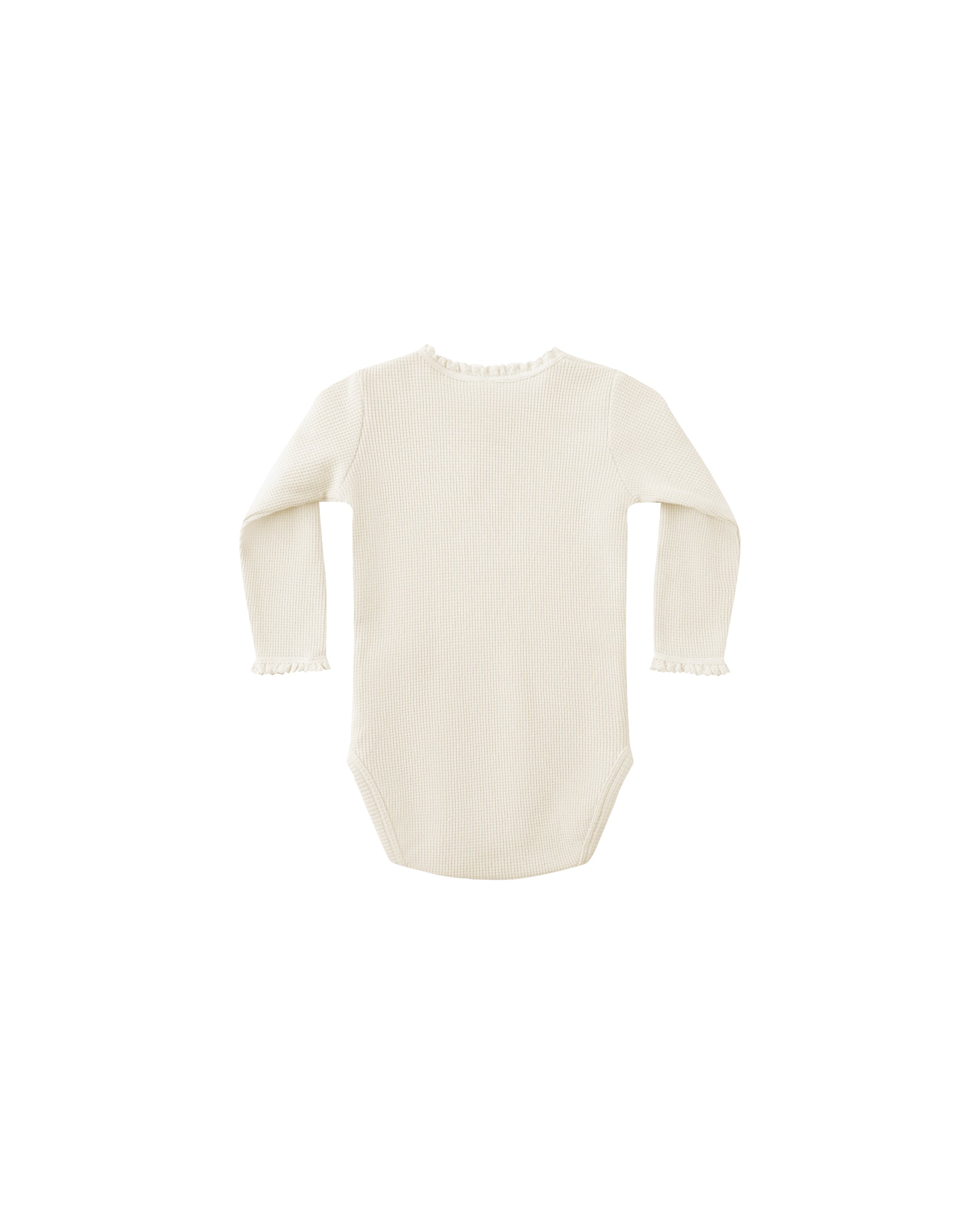 Waffle LS Bodysuit - Natural