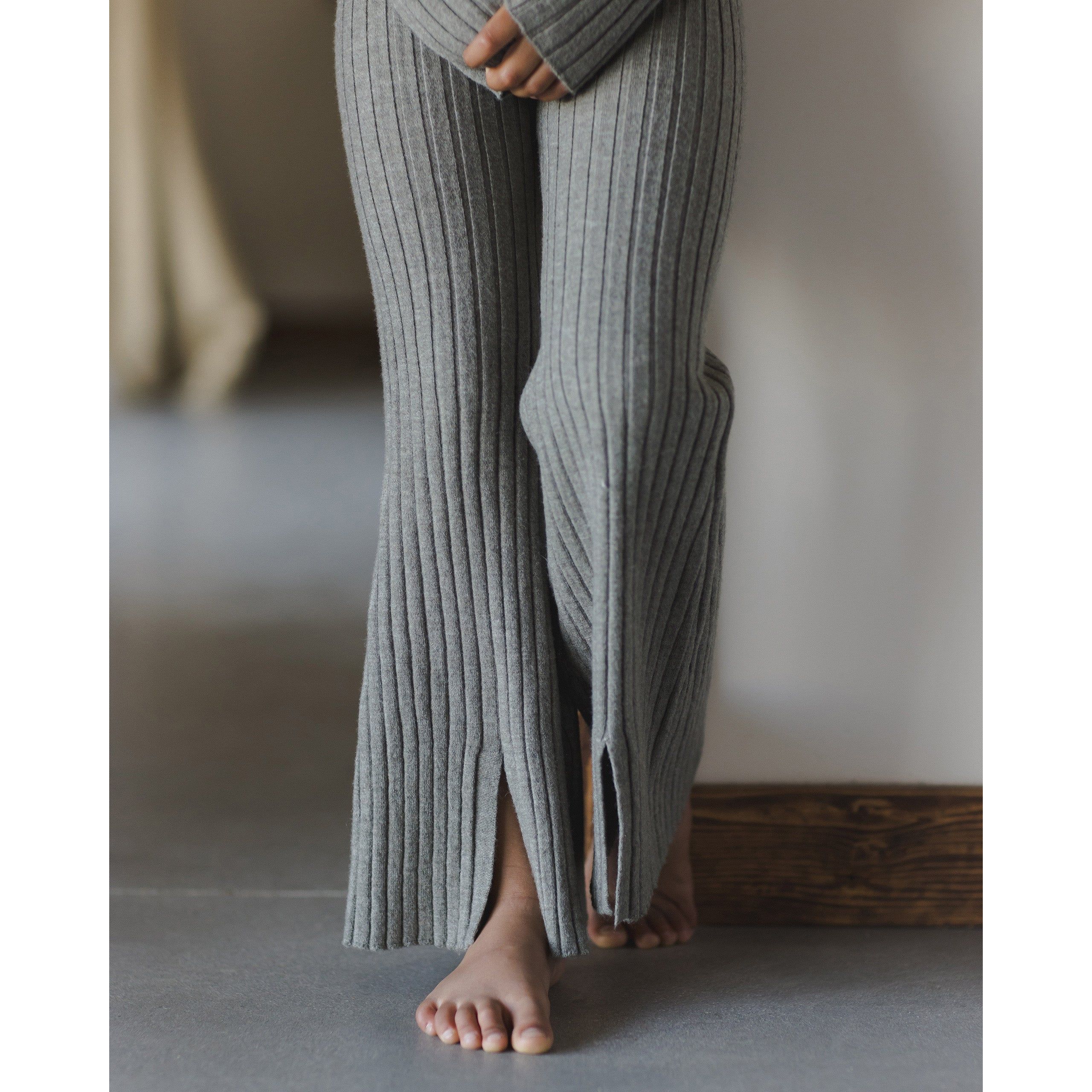 Flare Knit Pant - Laurel