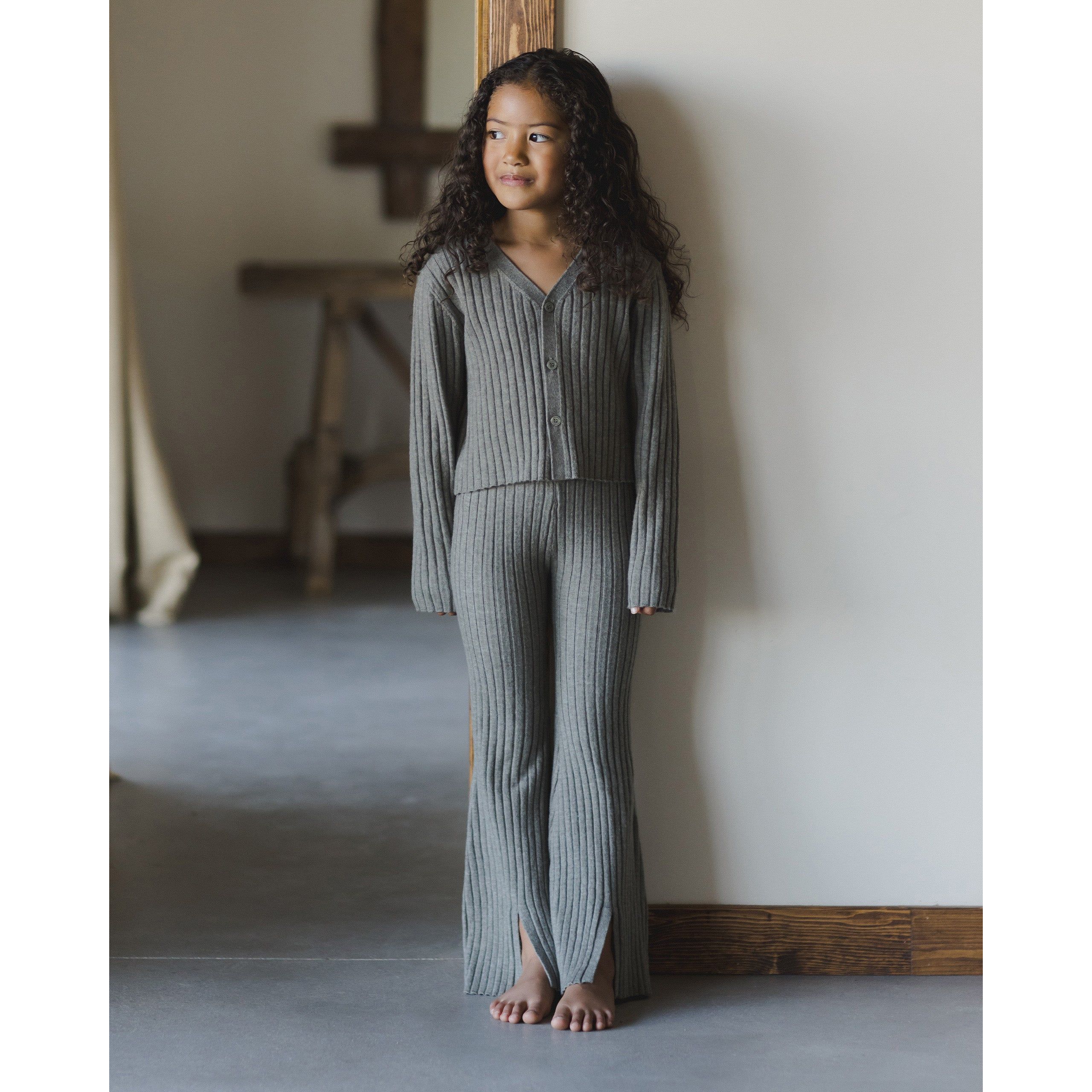 Flare Knit Pant - Laurel