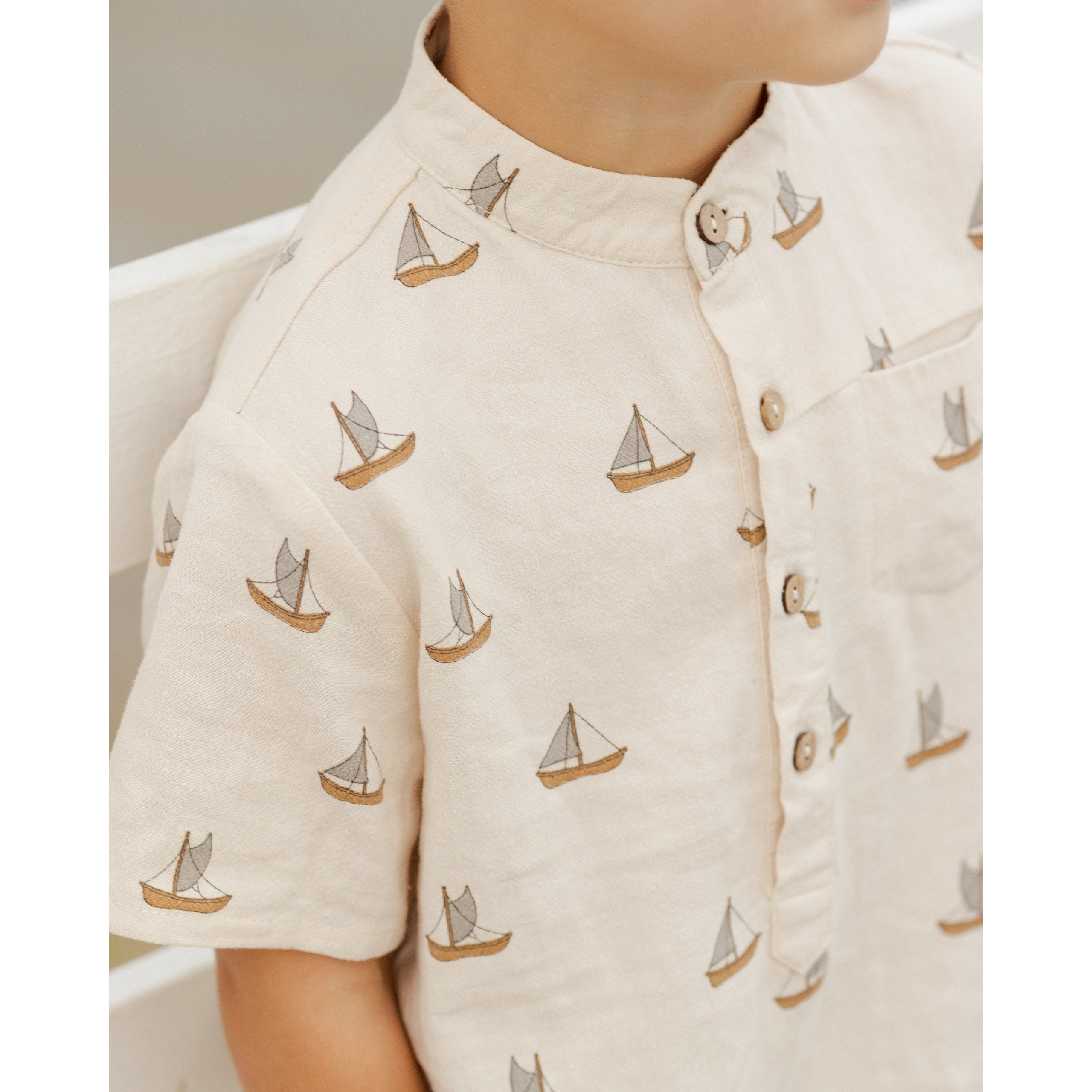 Mason Shirt - Sailboats