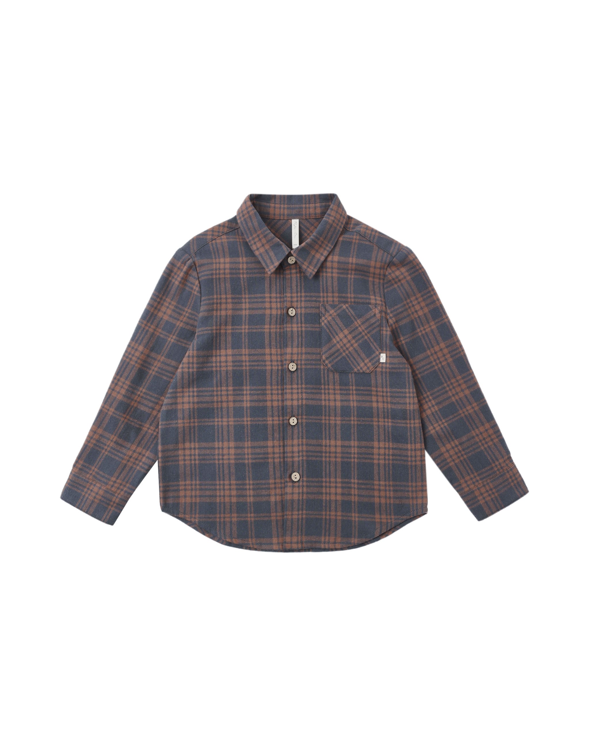 Plaid shirt on a white background