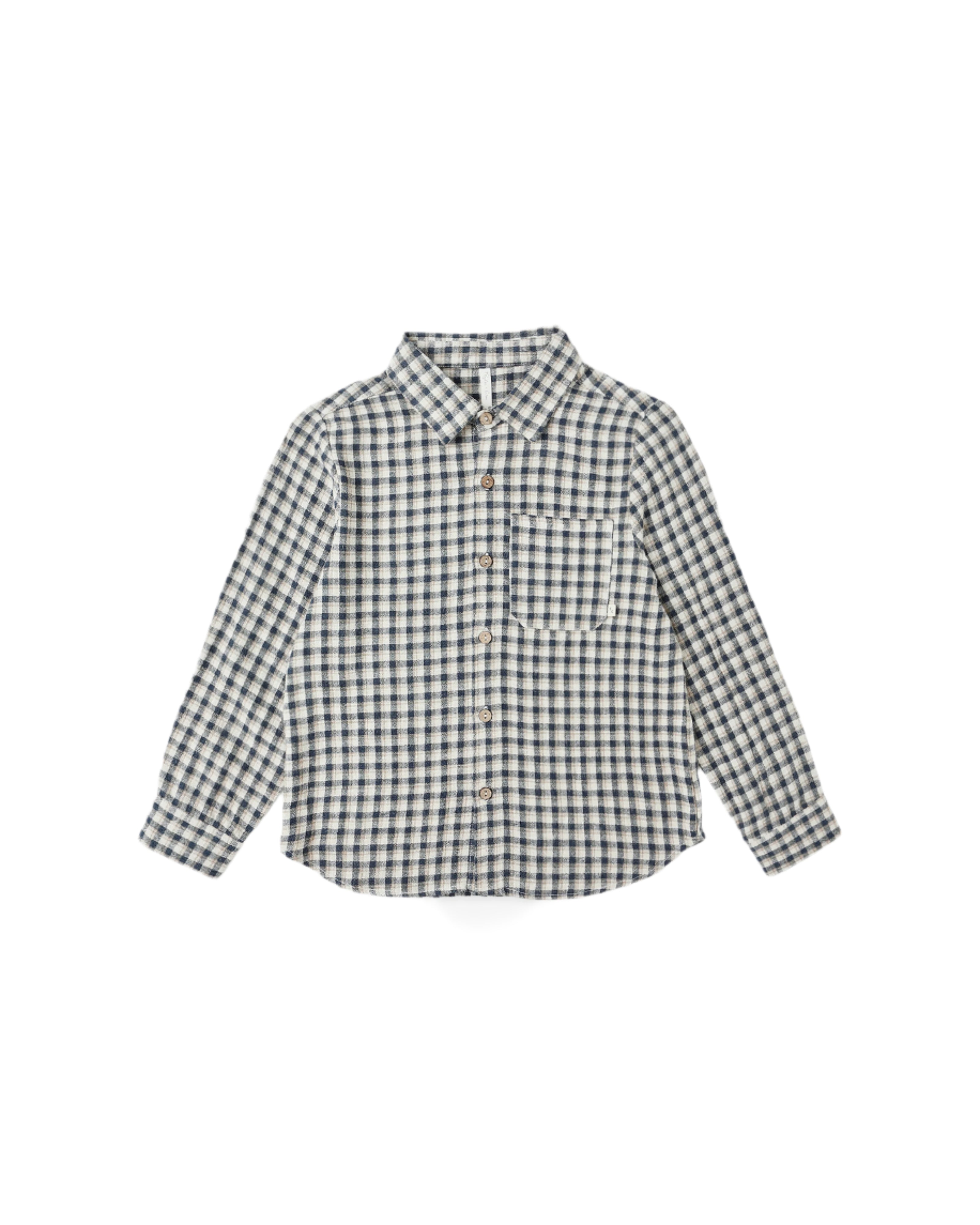 Collared LS Shirt - Navy Check
