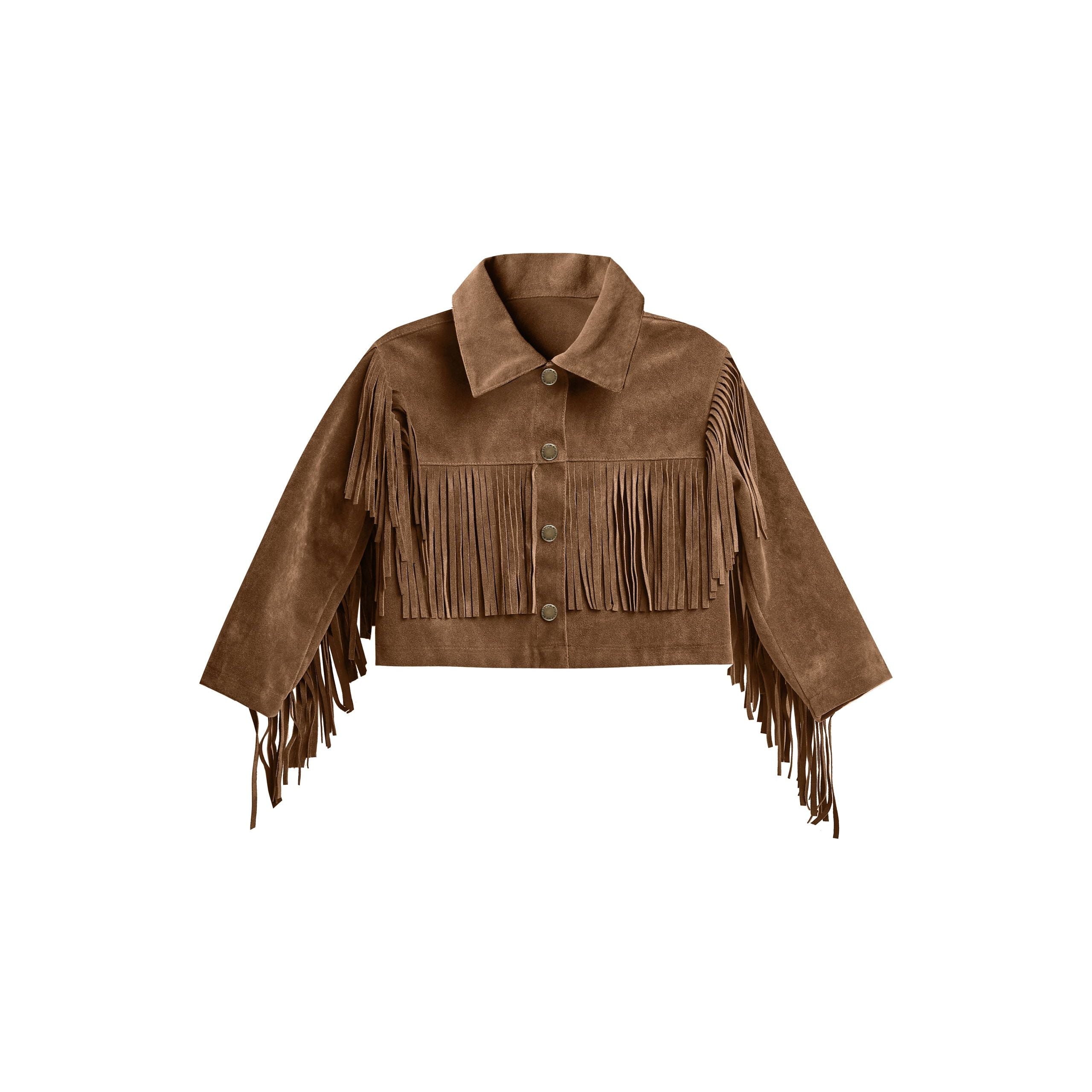 Fringe Jacket - Saddle