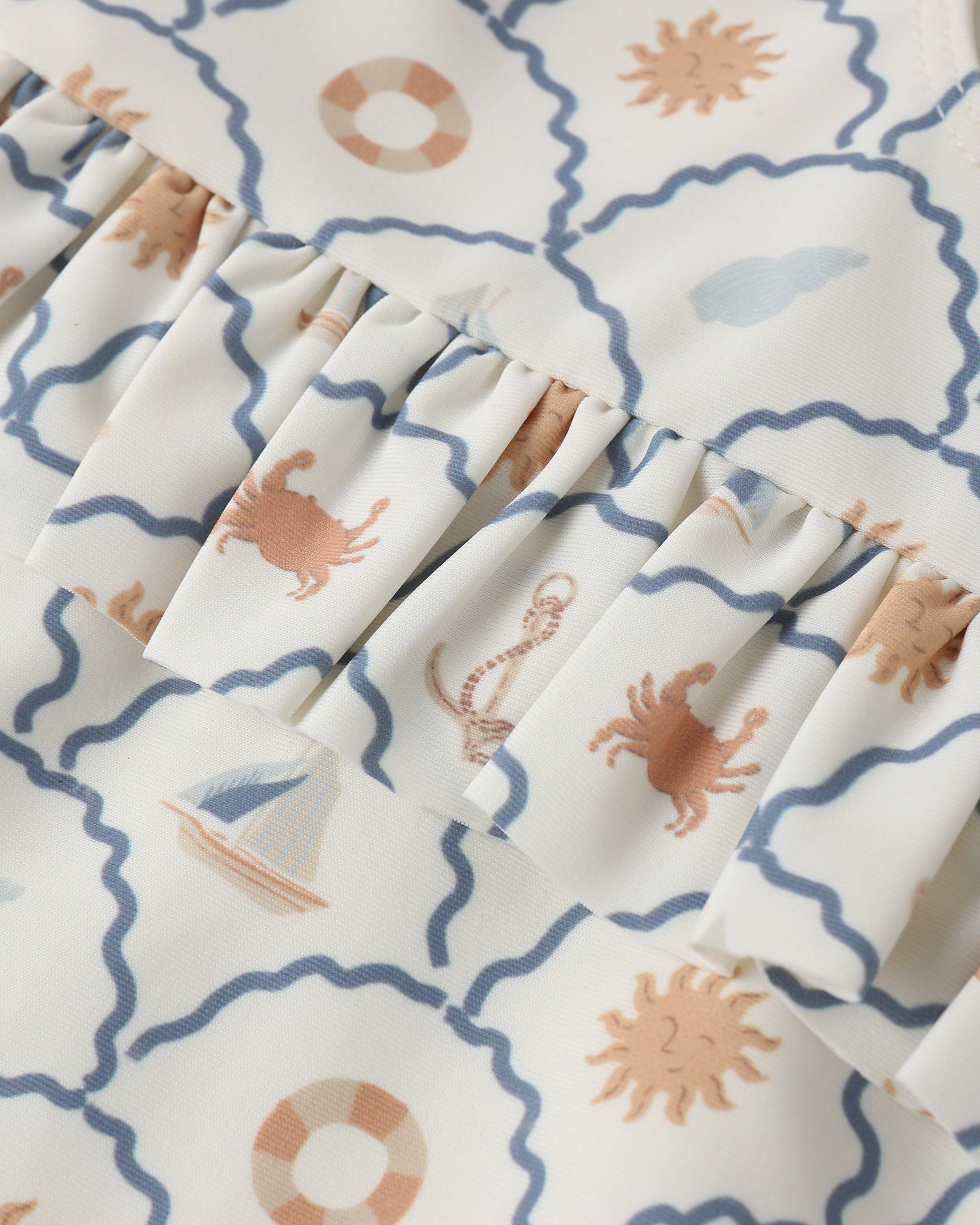 Skirted One-Piece - Nautical