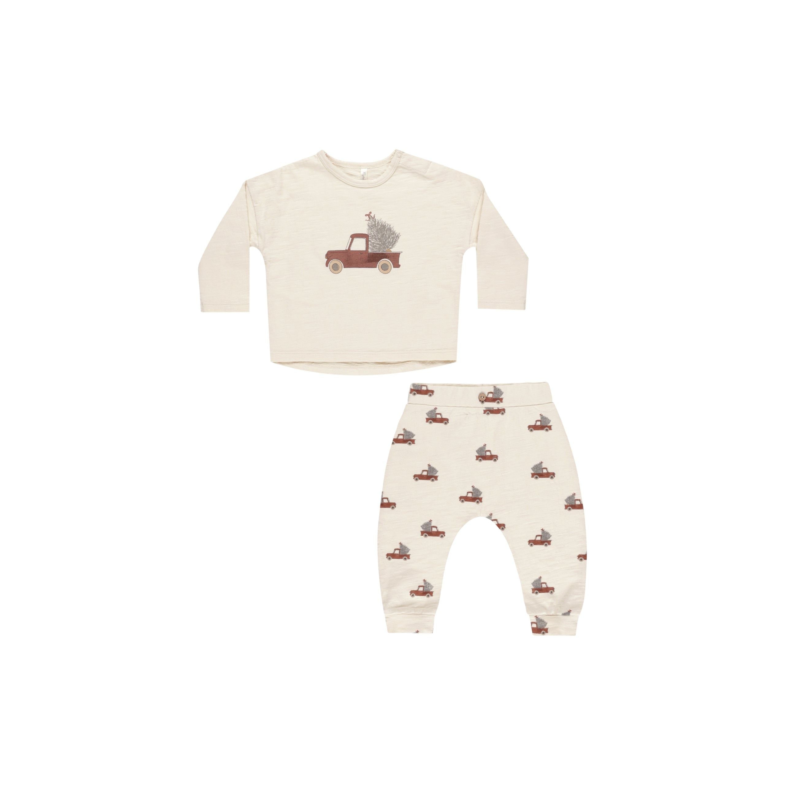 Long Sleeve Tee/Pant Set - Trucks