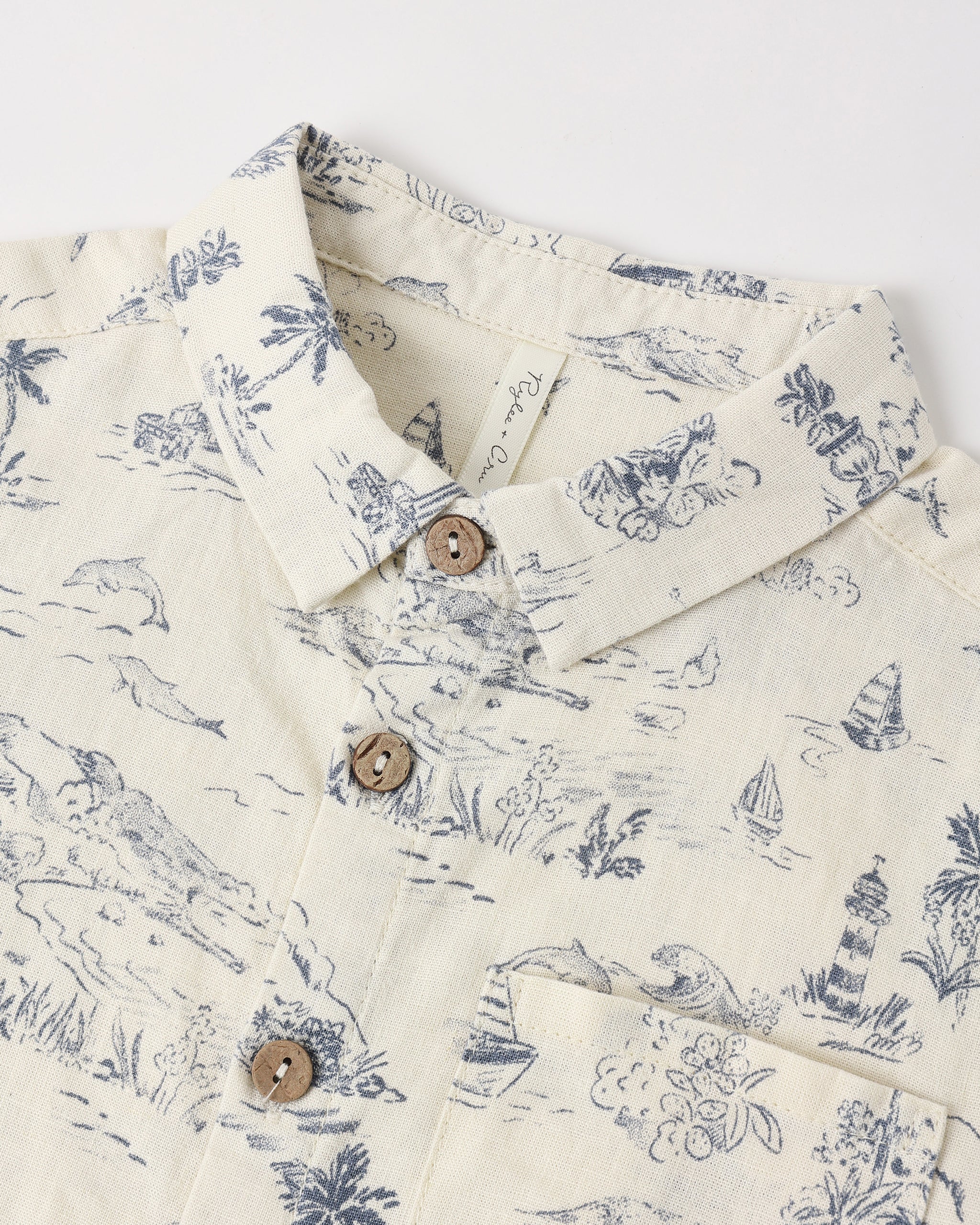Collared SS Shirt - Ocean