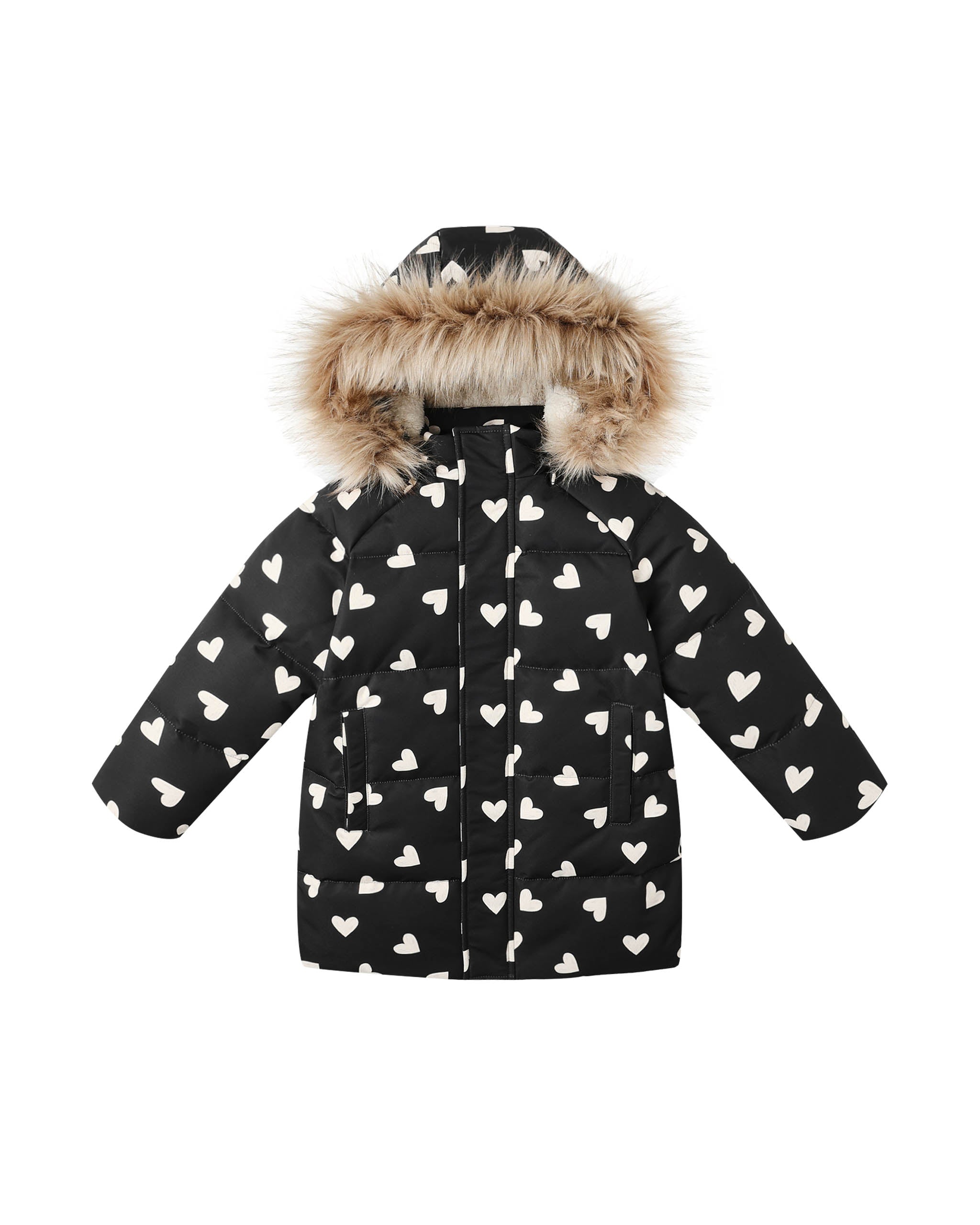 Puffer Jacket - Hearts