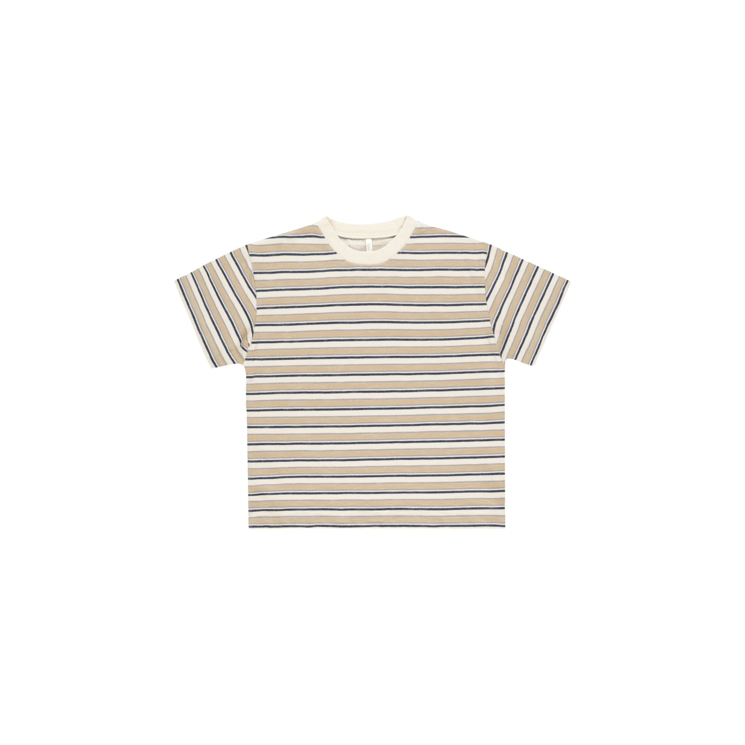 Relaxed Tee - Blue Vintage Stripe