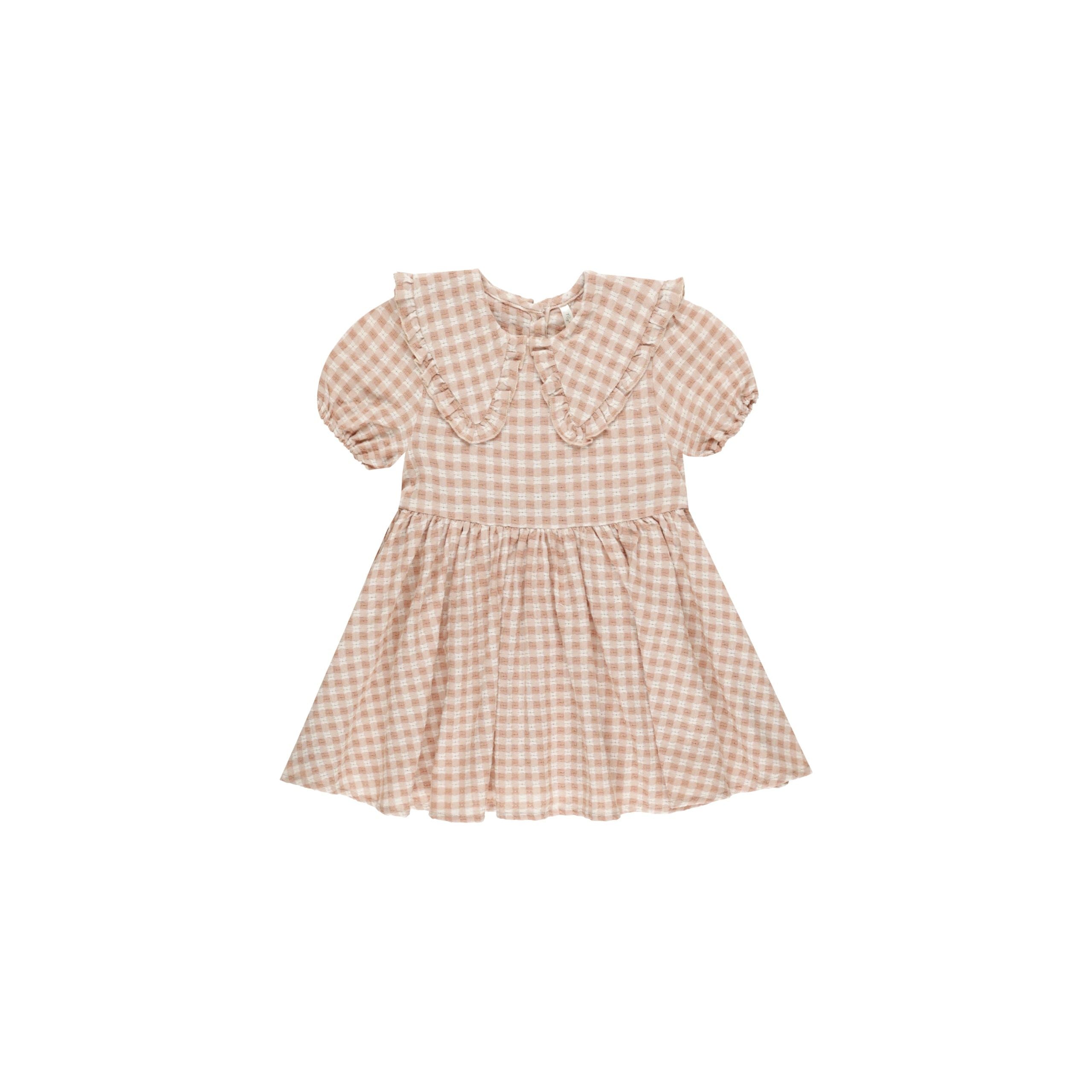 Camille Dress - Pink Gingham