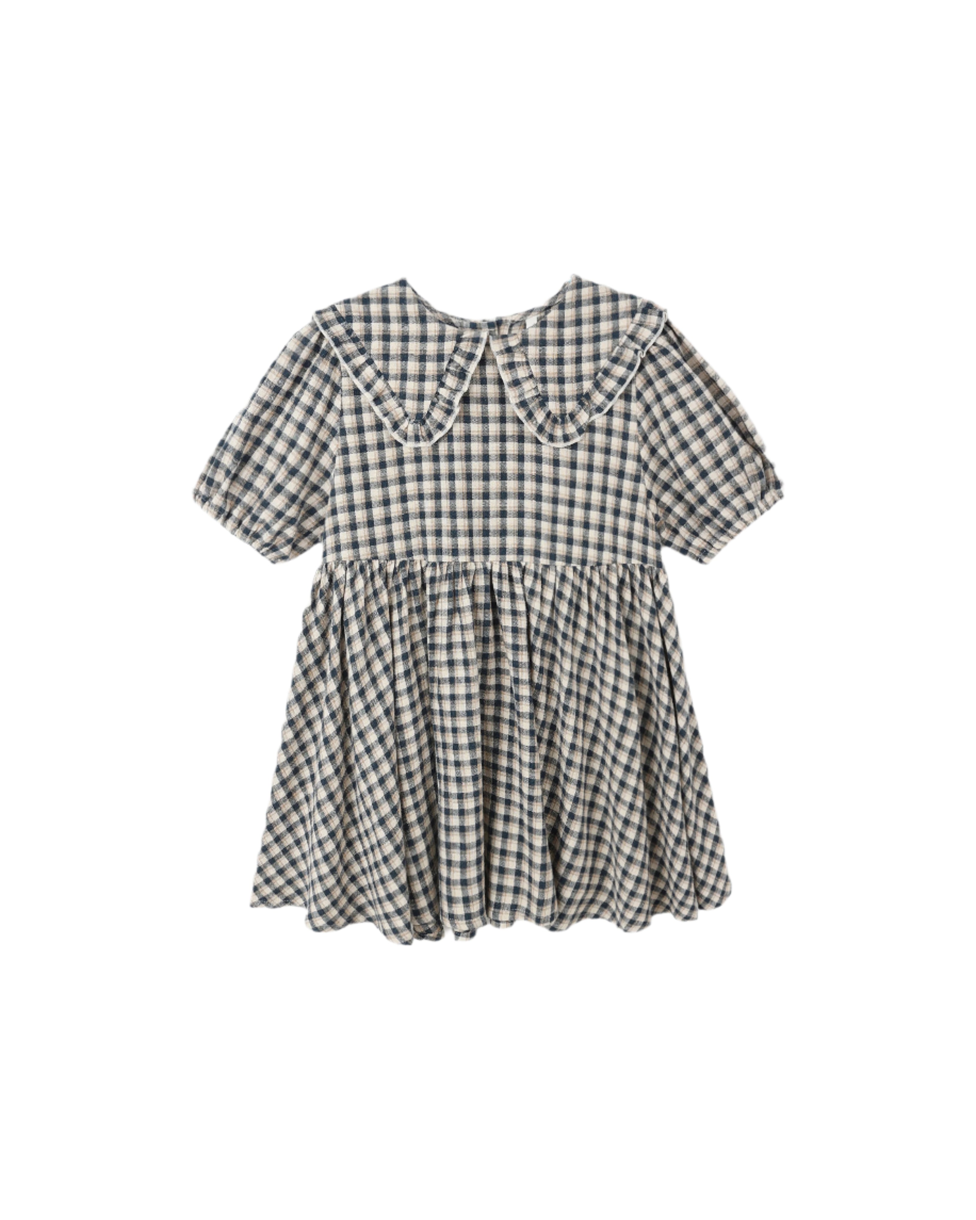 Camille Dress - Navy Check