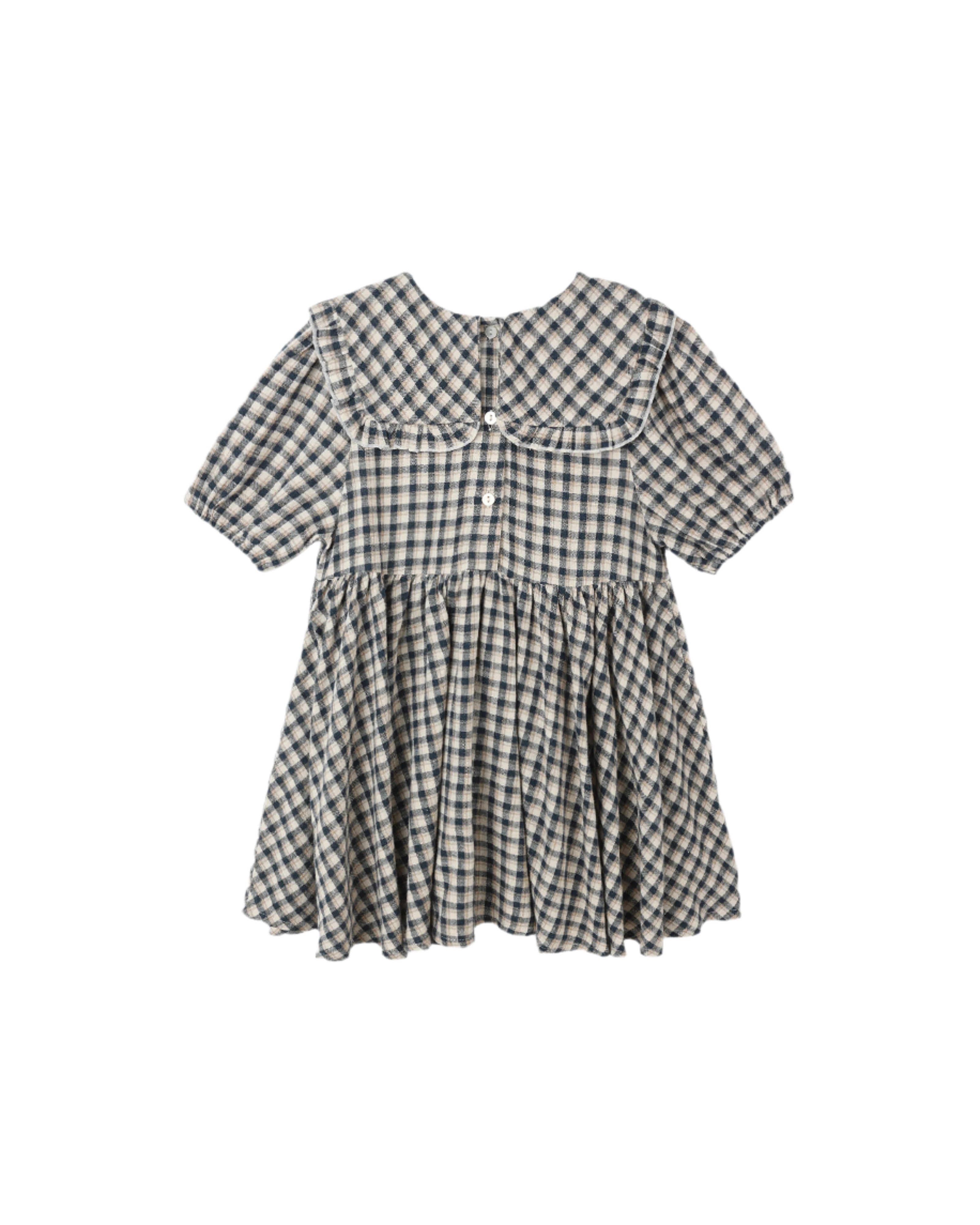 Camille Dress - Navy Check