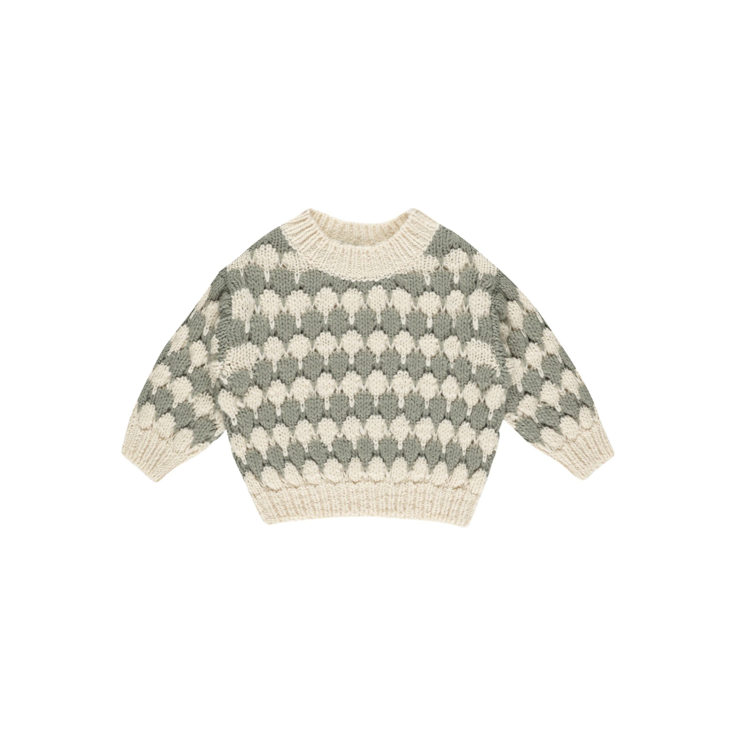 Bubble Knit Sweater - Laurel Stripe