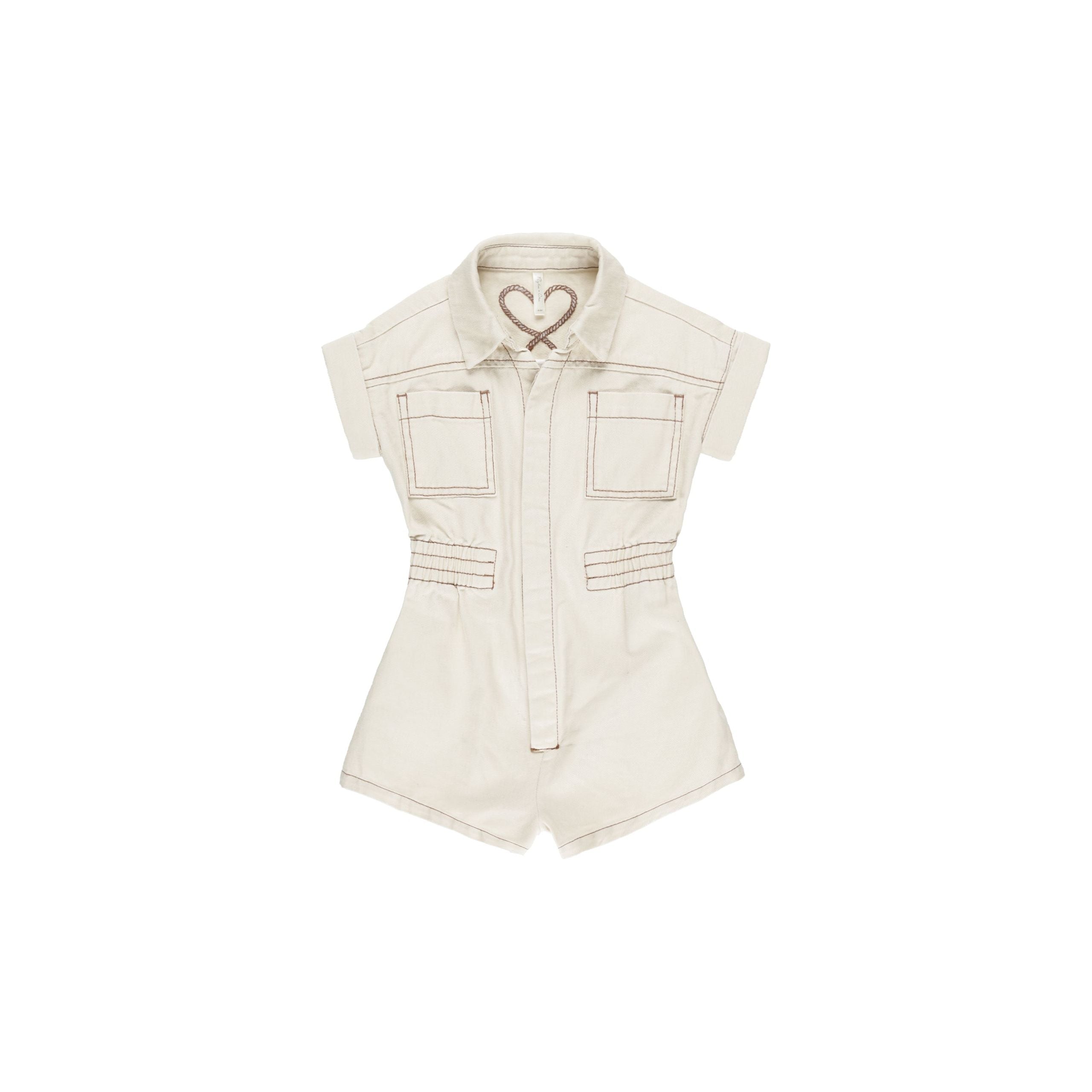 Utility Romper - Natural