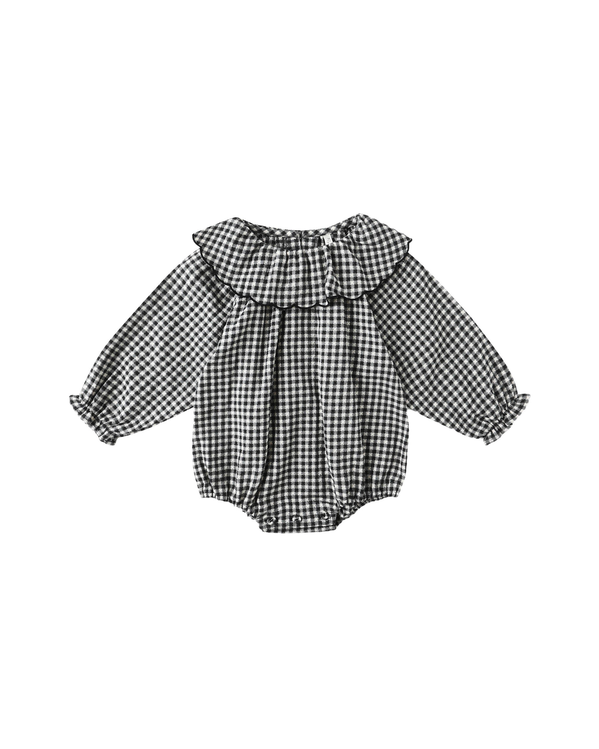 Colette Romper - Black Gingham