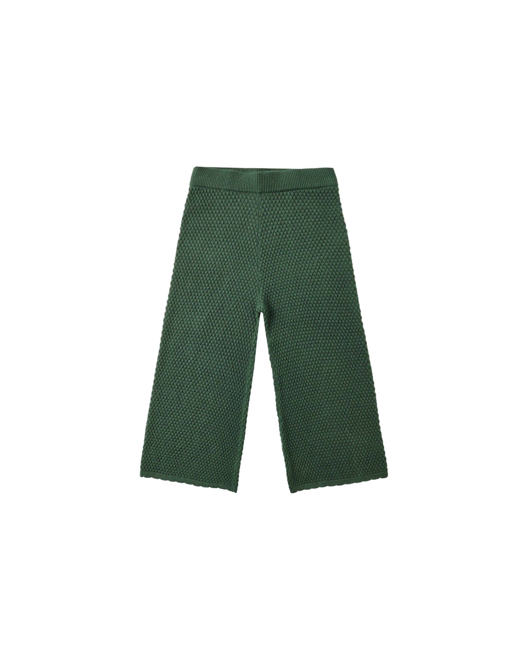 Knit Wide Leg Pant - Green