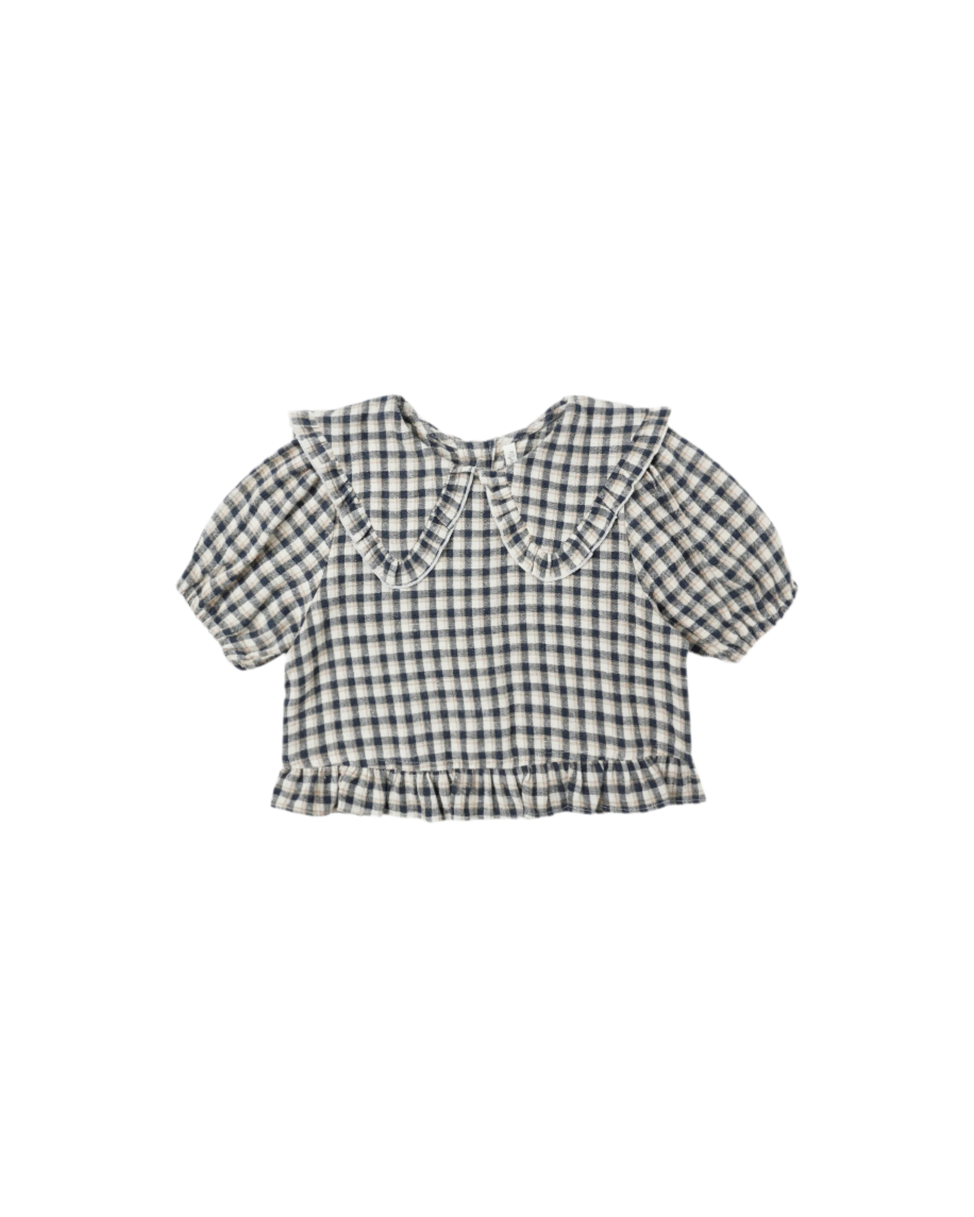 Prairie Blouse - Navy Check