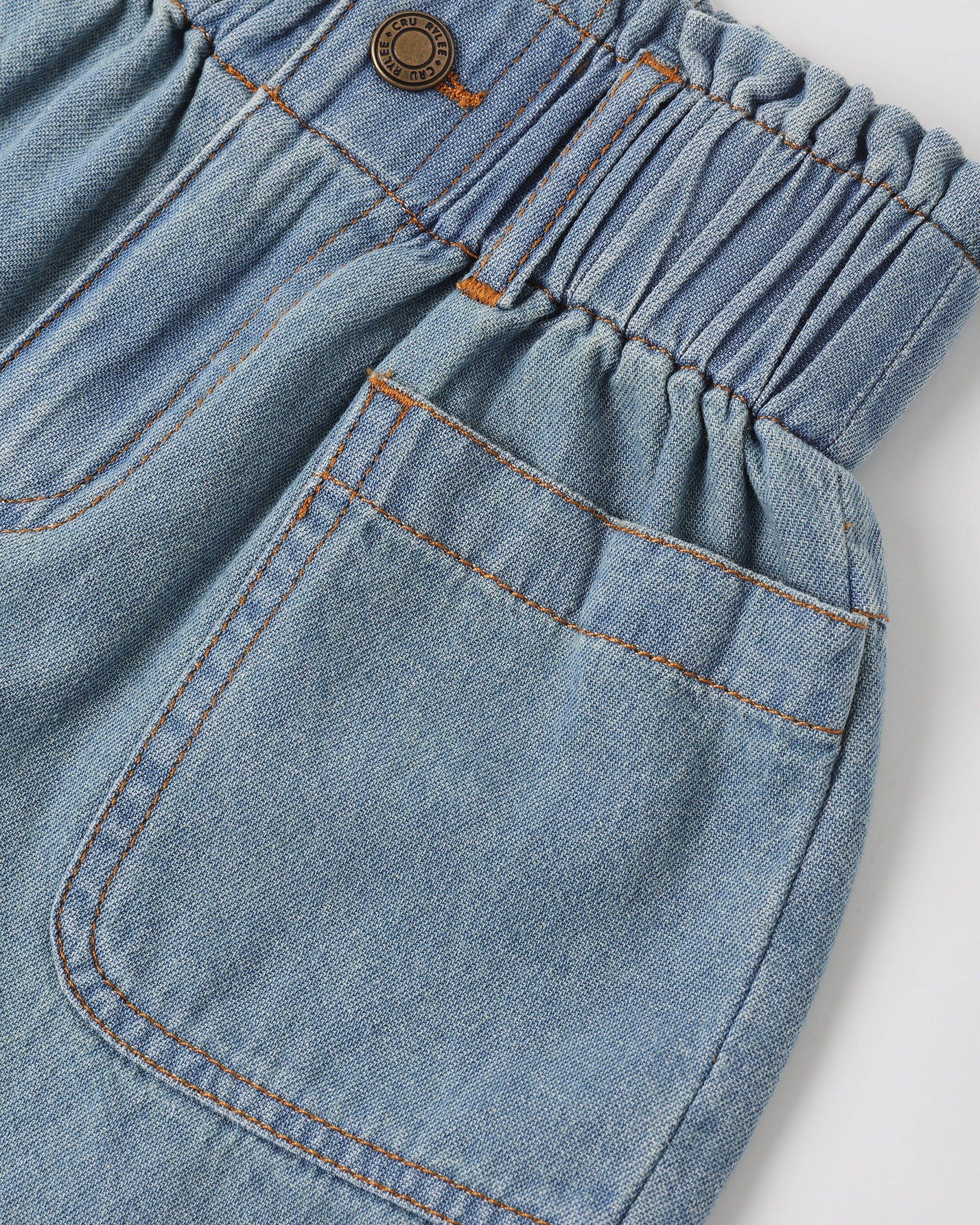 Alba Shorts - Denim Washed Blue