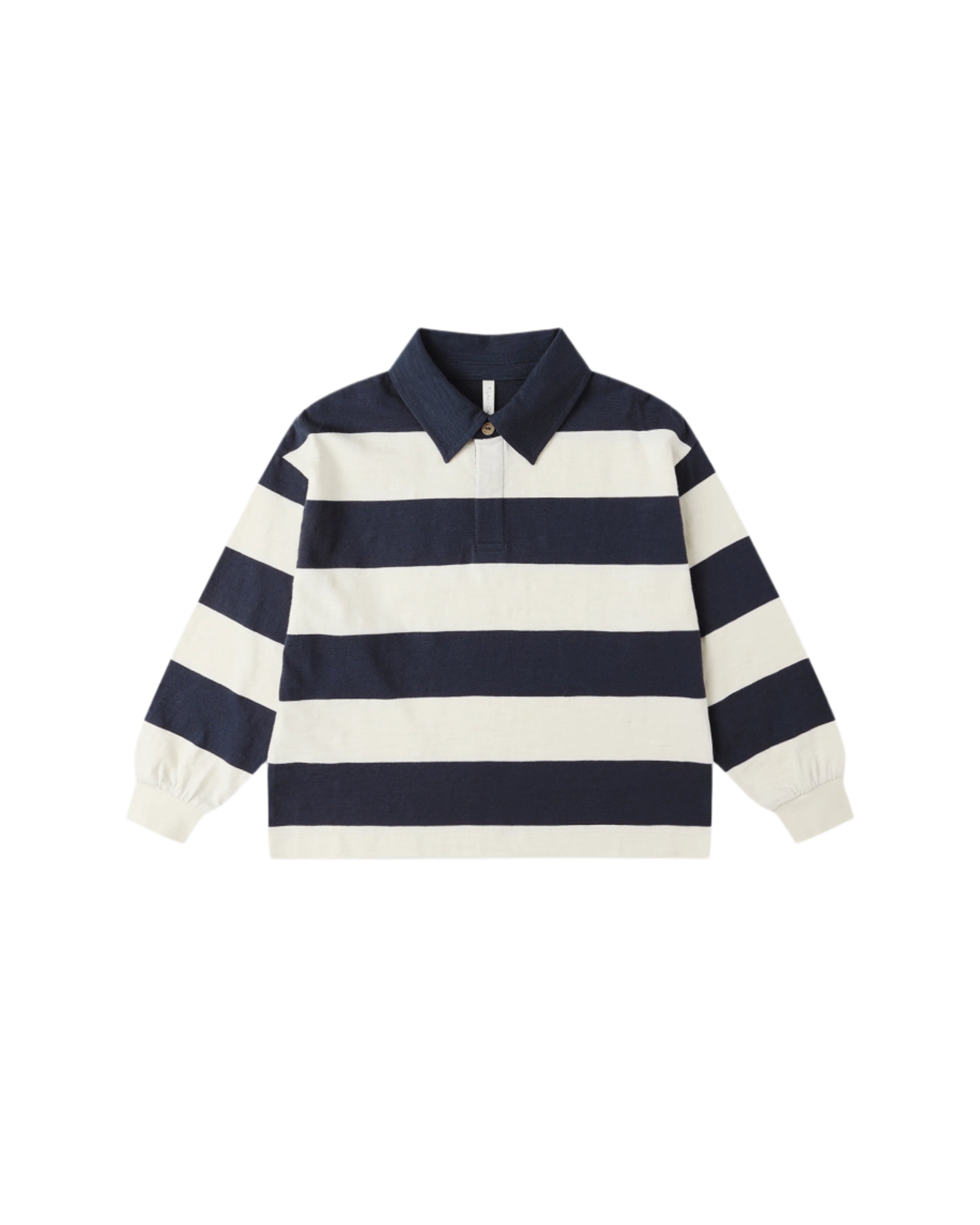 Rugby Polo - Navy Stripe