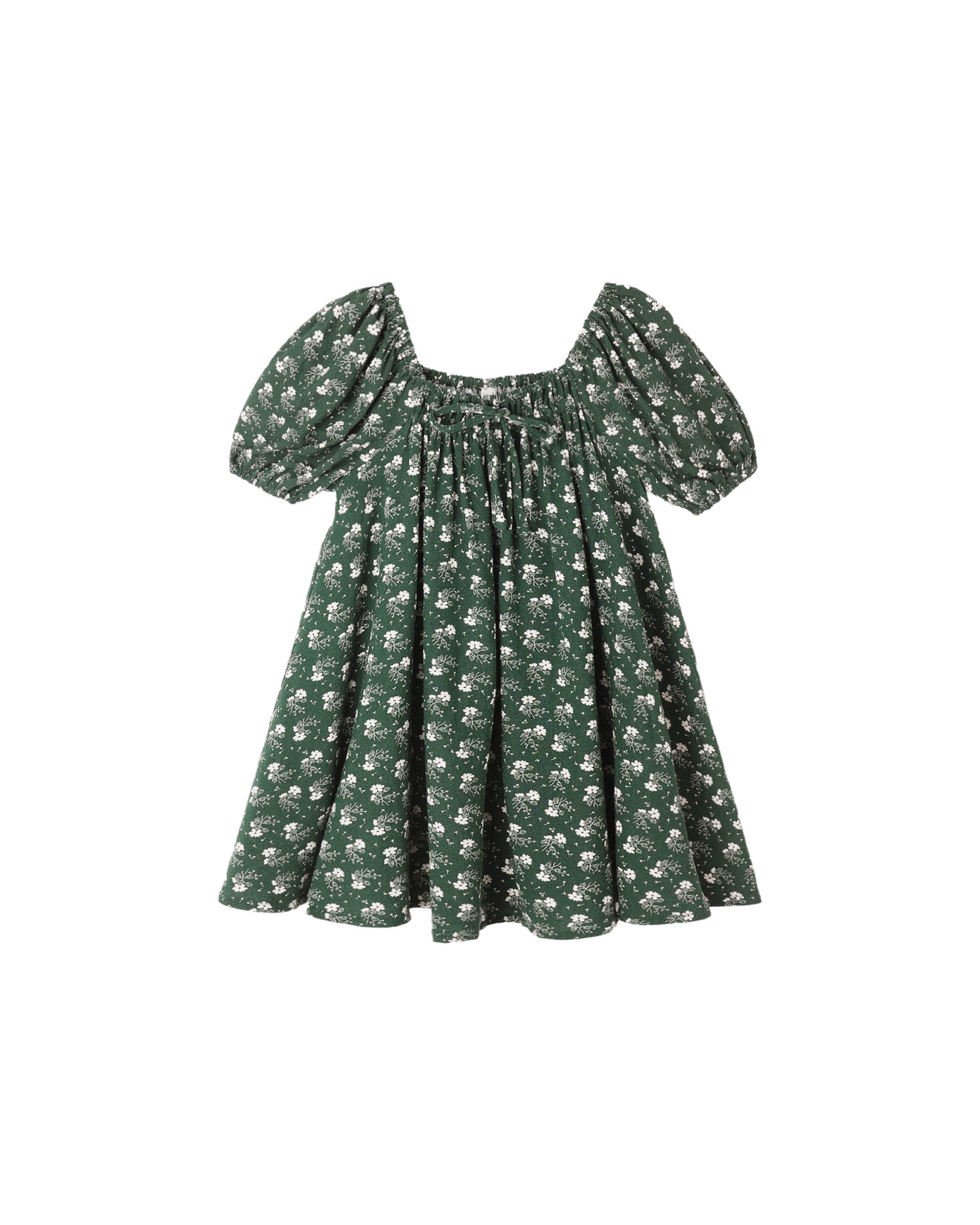 Sabrina Dress - Green Ditsy
