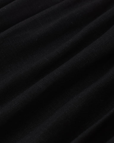 Close-up of black fabric with visible texture