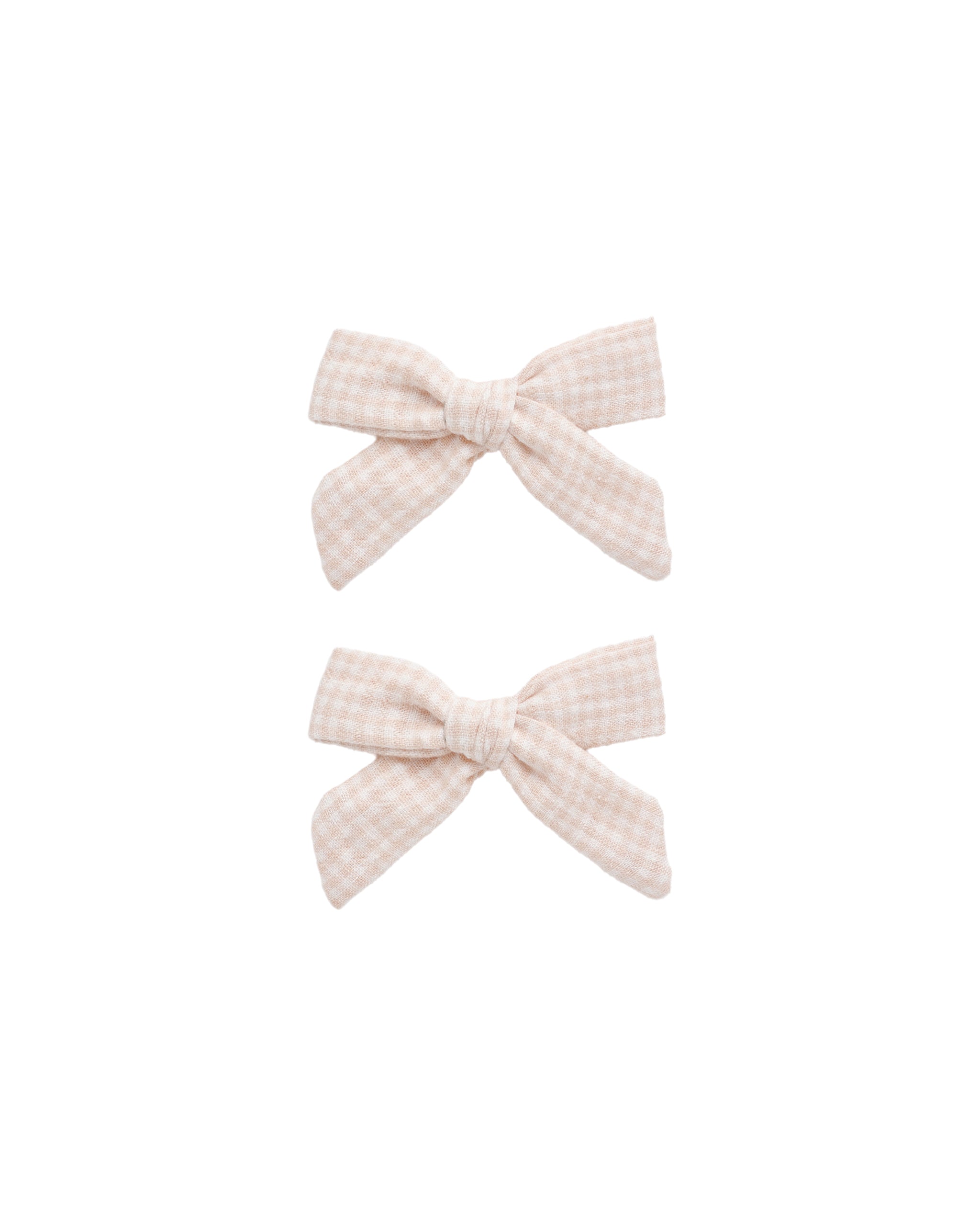 Bow Set - Petal Gingham