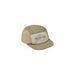 olive green five panel hat with text rylee + cru
