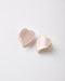 Blush colored heart shaped hair clips
