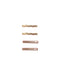 Four slim rectangular hair claw clips in a warm rose gold finish, arranged vertically on a plain white background.