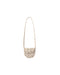 A small leopard-print crossbody bag with a long chain strap, shown against a plain white background.