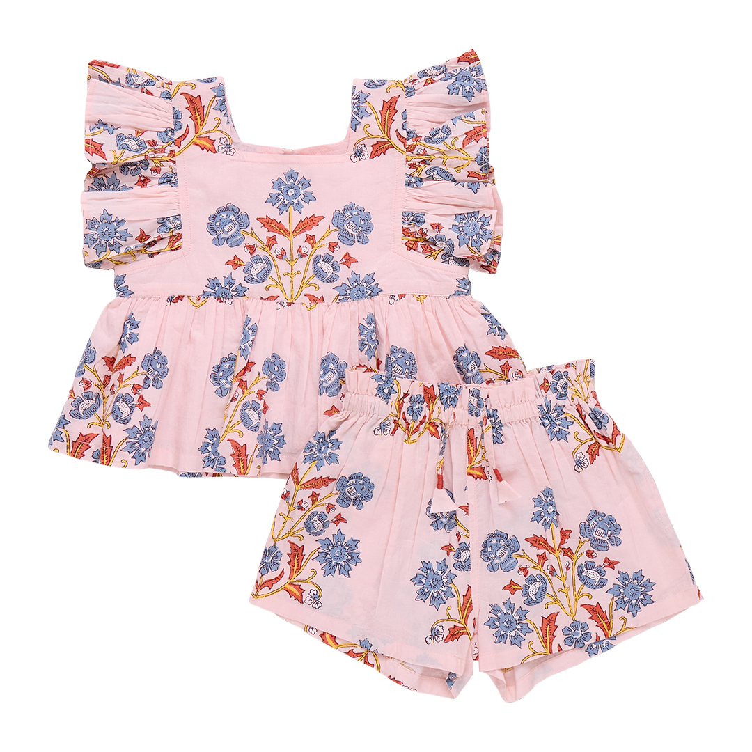 Elsie 2-Piece Set - Pink Provence Floral