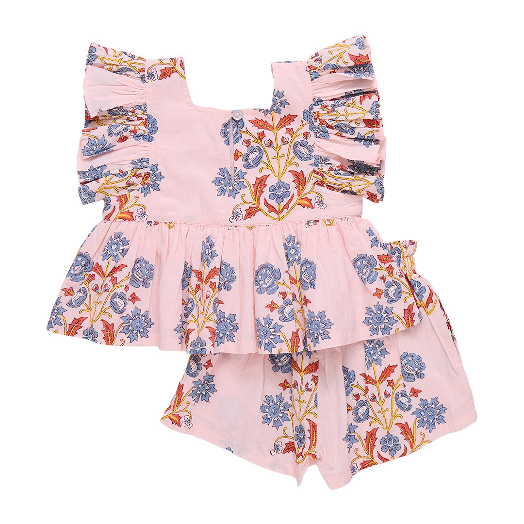 Elsie 2-Piece Set - Pink Provence Floral