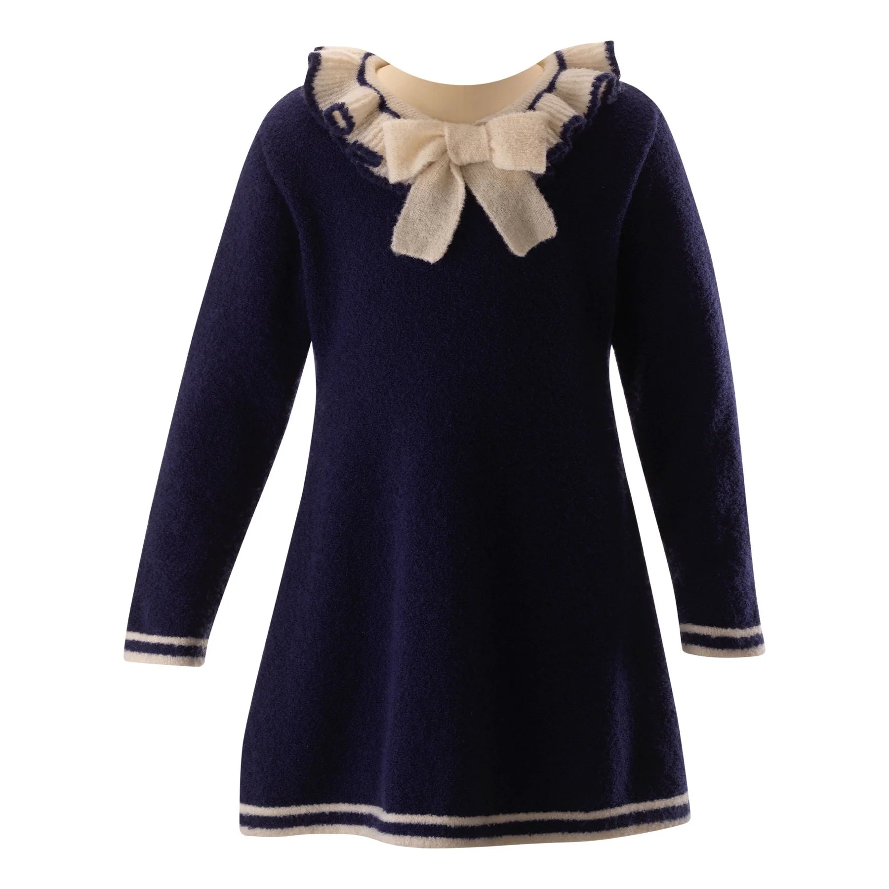 Sparkle Dress - Navy Boucle