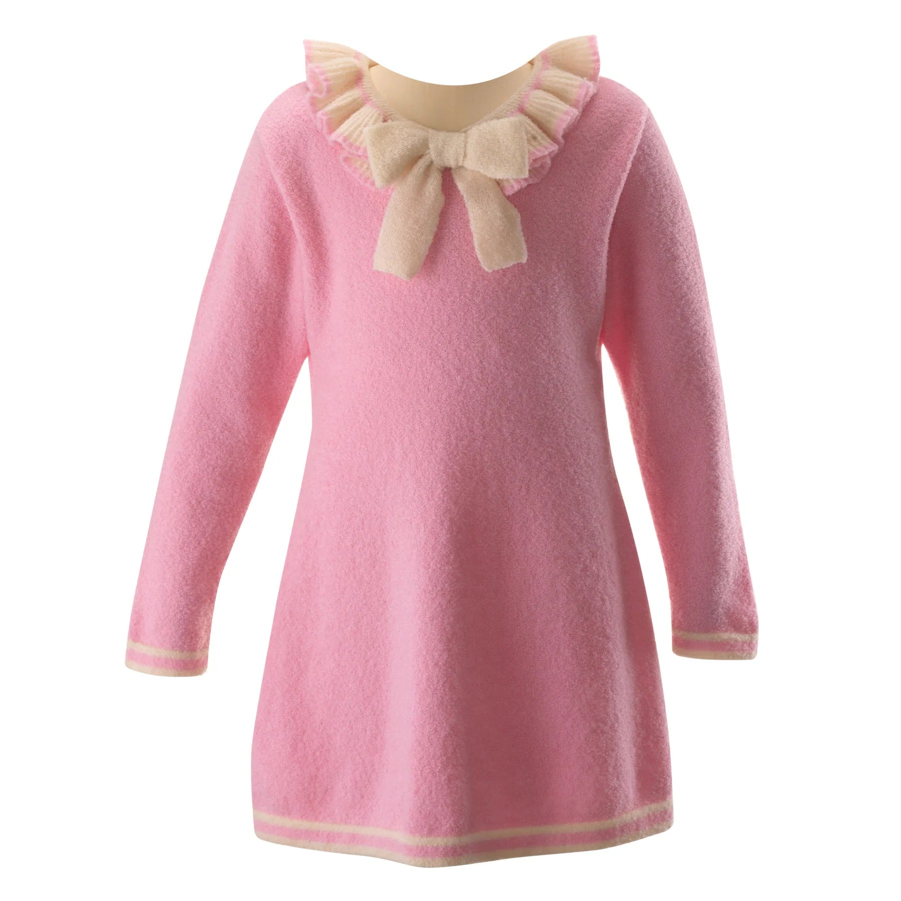 Sparkle Dress - Pink Boucle