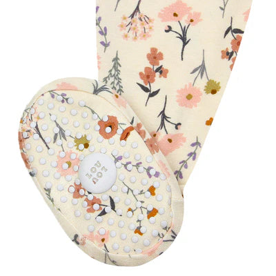 Non-Slip Sole on Zipper Footie