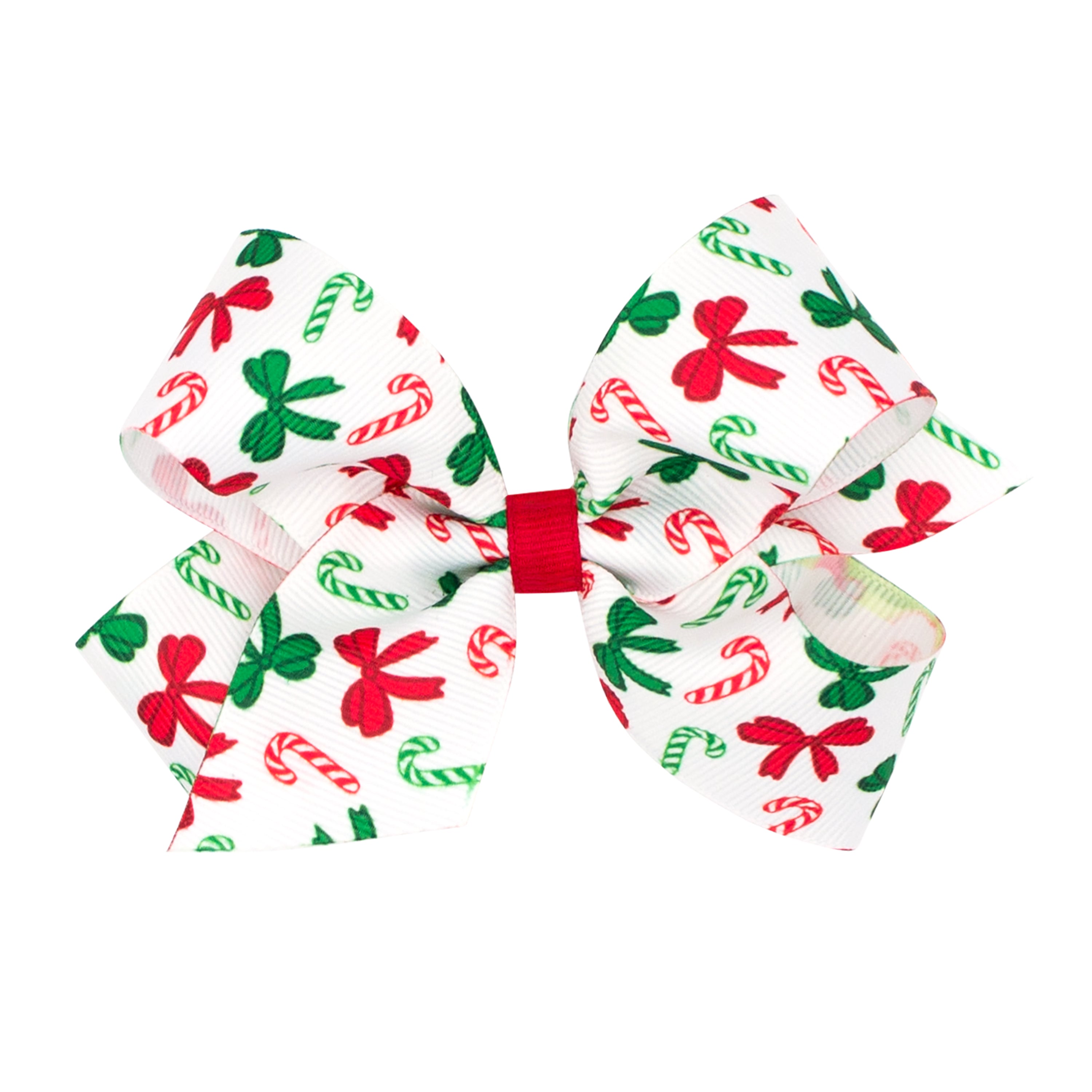 Grosgrain Bow - Red Christmas