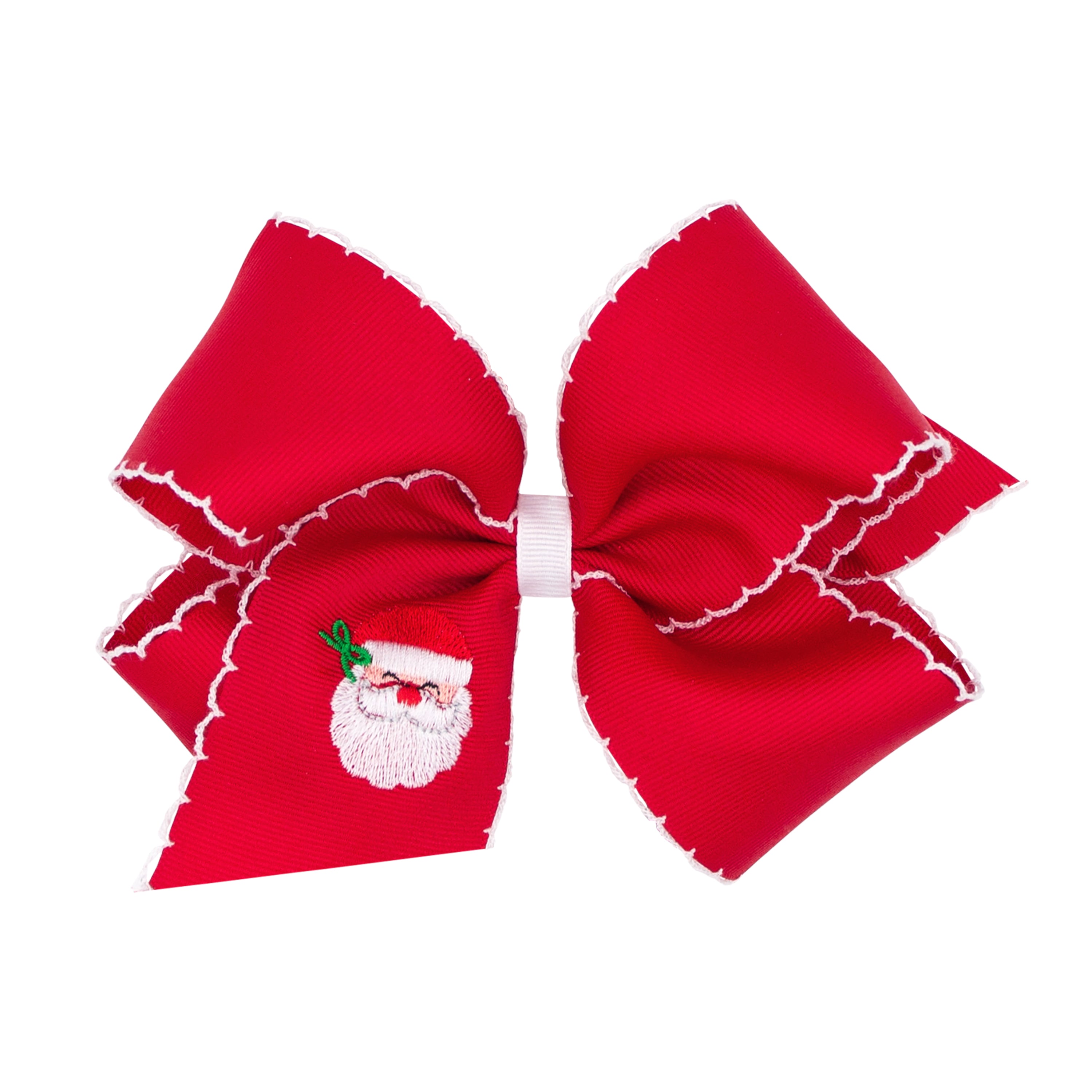 Grosgrain Bows - Red Santa