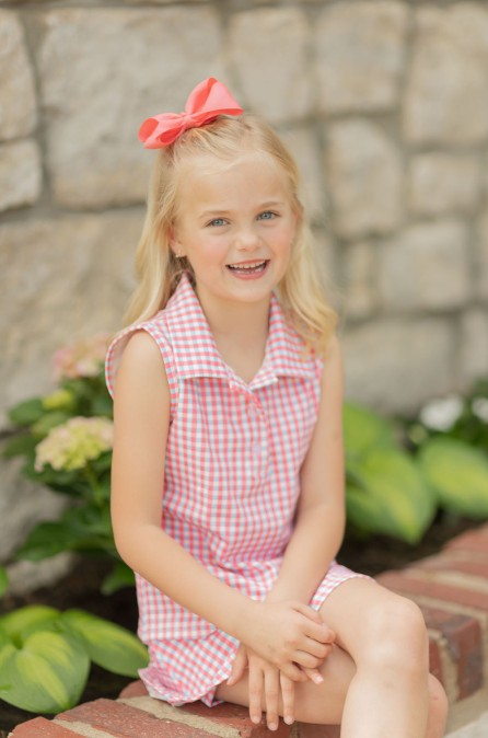 Red and Blue Gingham Athletic Set