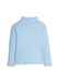 Light blue ribbed sweater on a white background