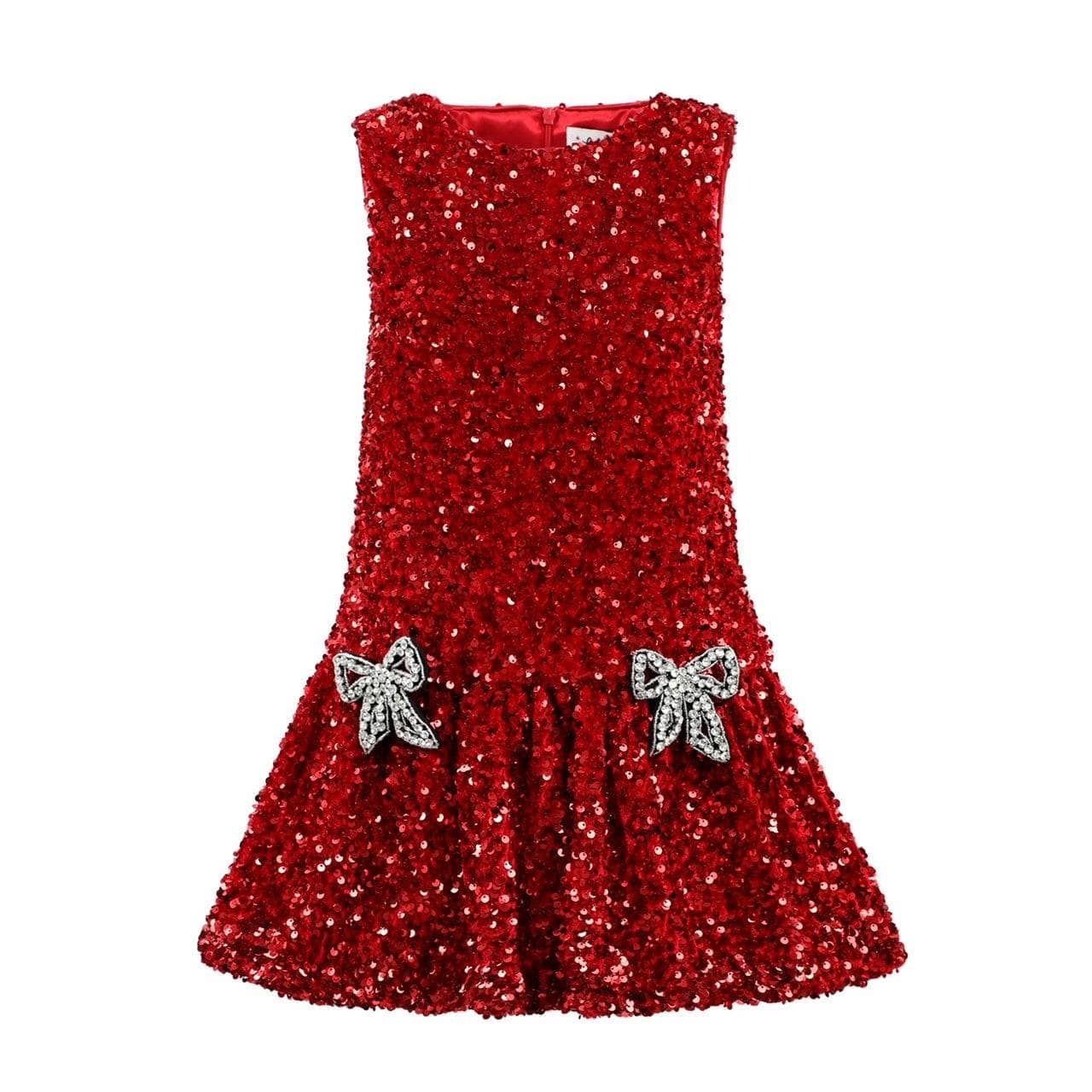 Party Dress - Ruby Bow